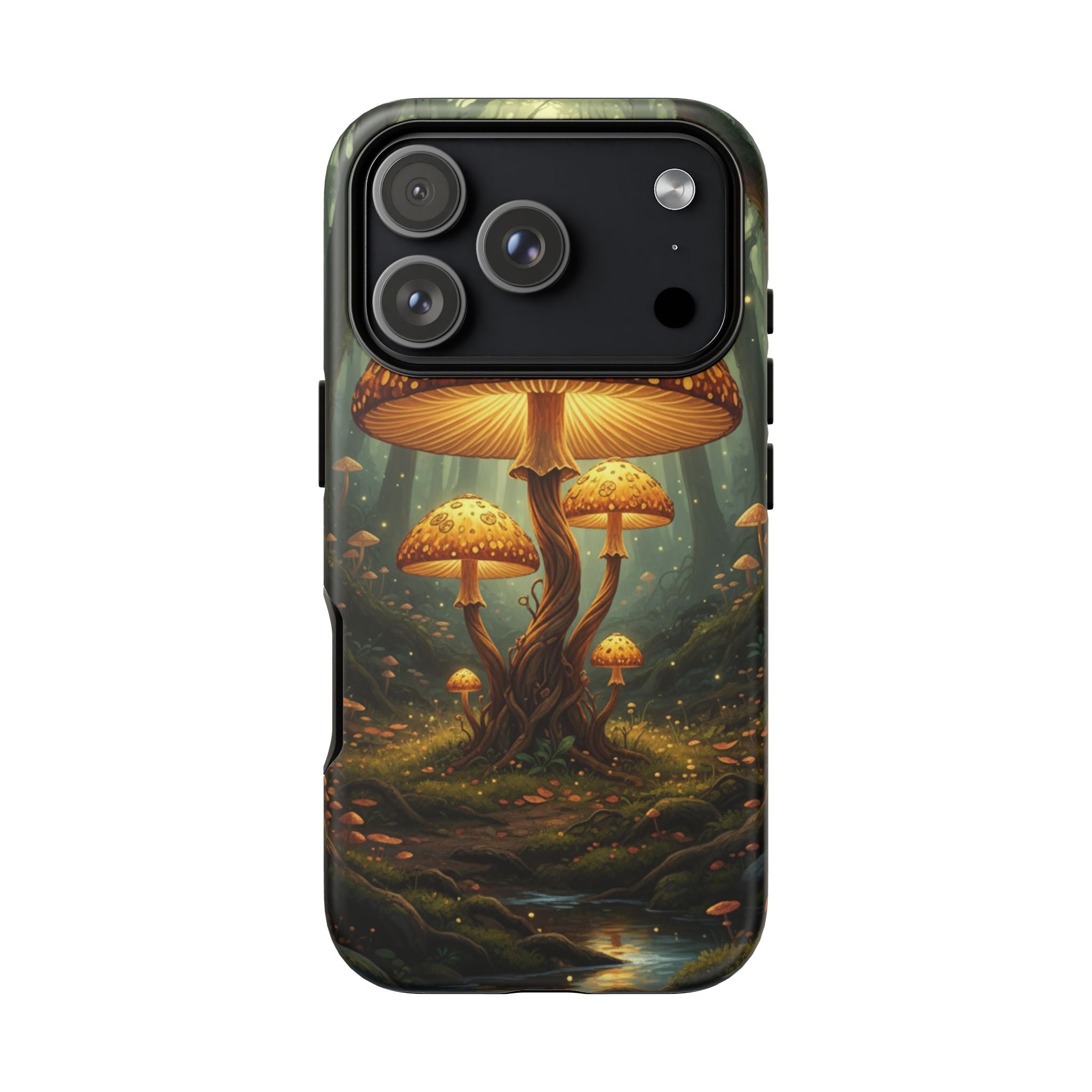 Mushroom Forest Tough Phone Case — Protective Fantasy Nature Design