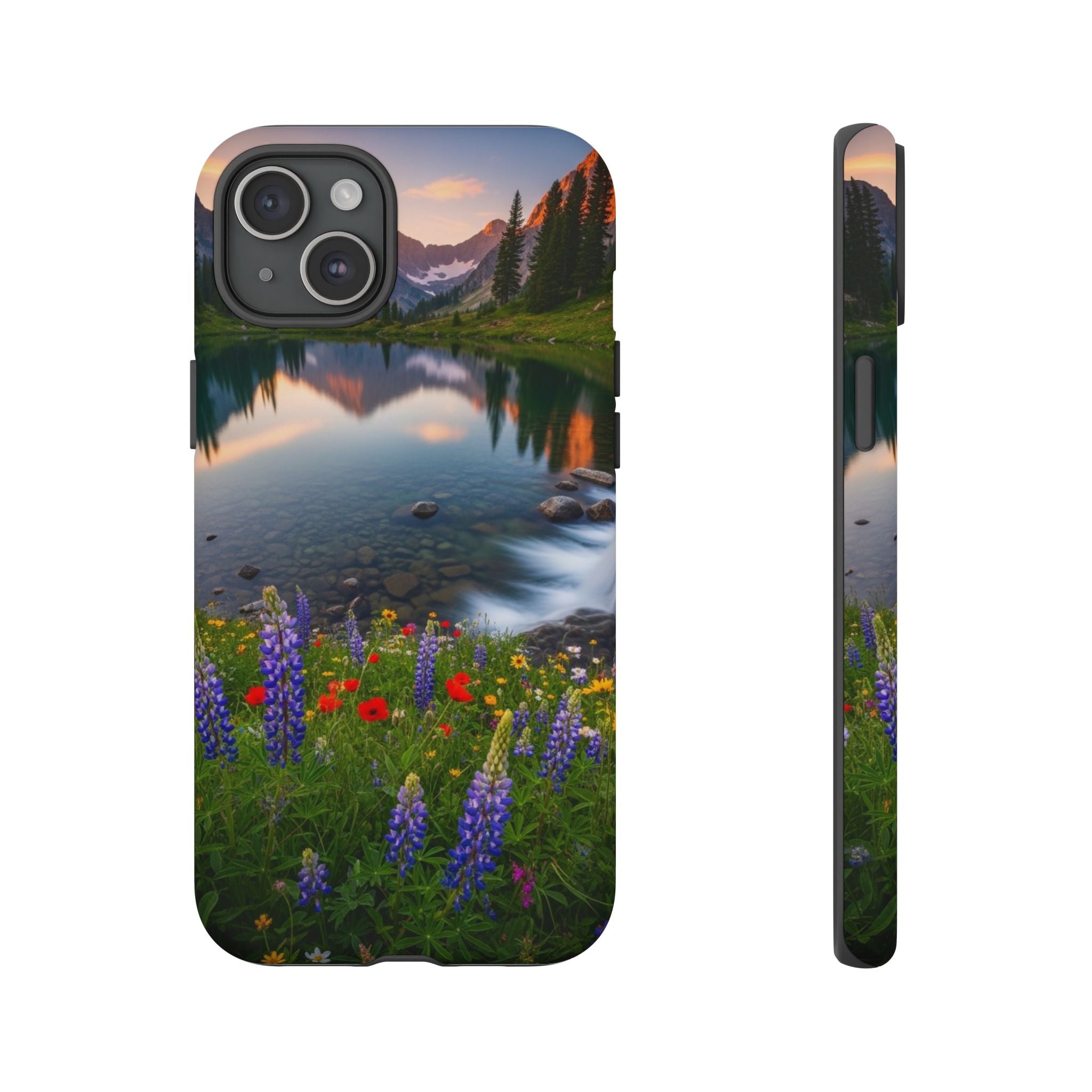Mountain Wildflower Phone Case — Scenic Nature Tough Case