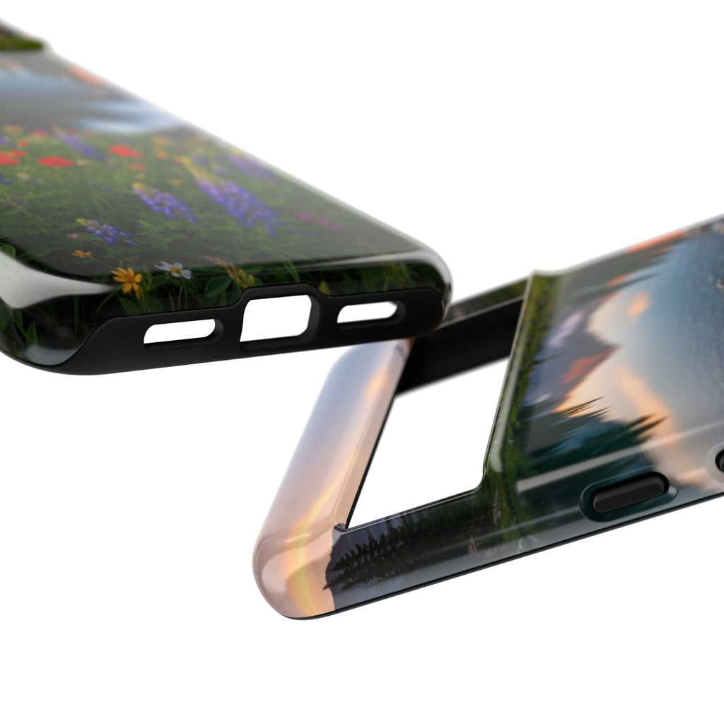 Mountain Wildflower Phone Case — Scenic Nature Tough Case
