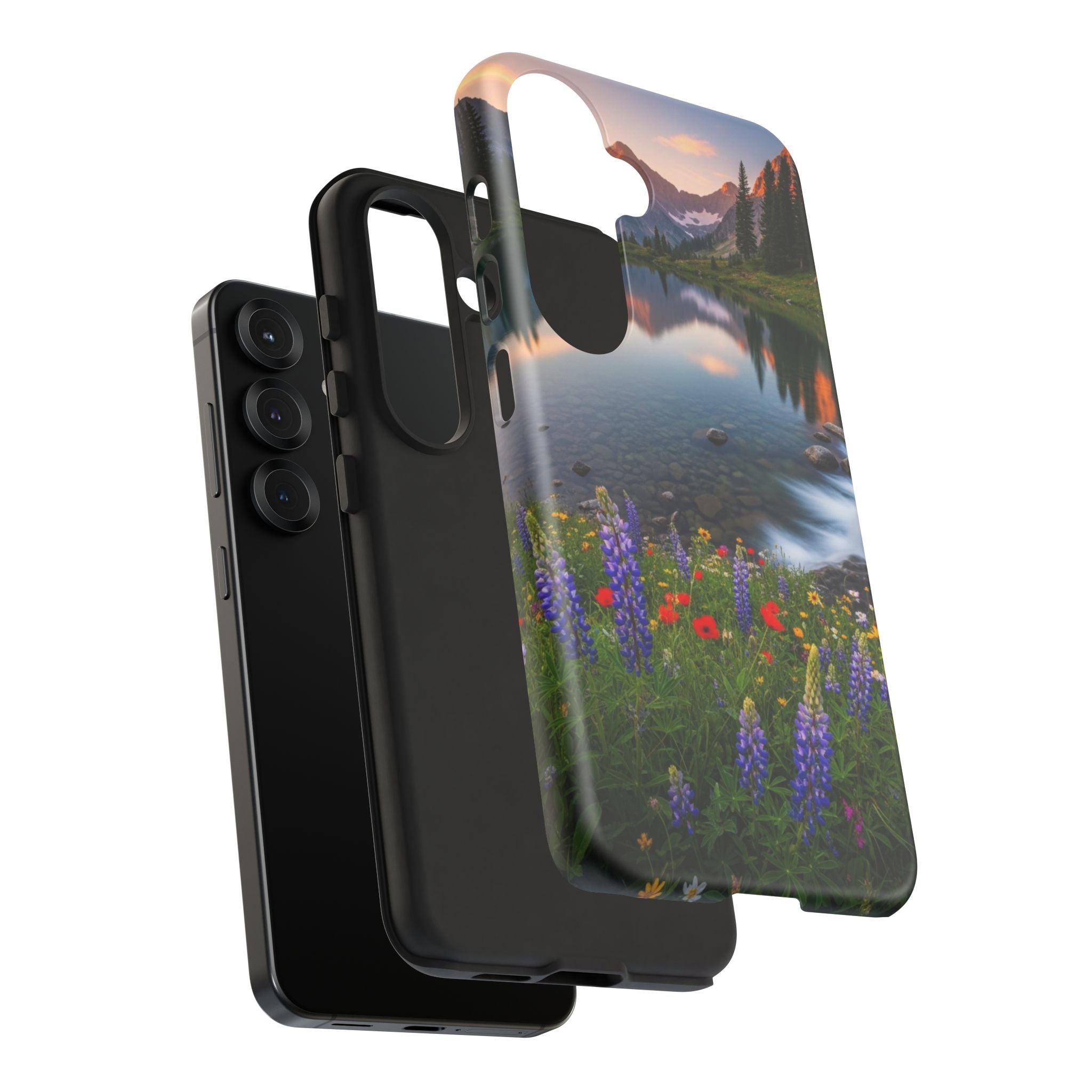 Mountain Wildflower Phone Case — Scenic Nature Tough Case