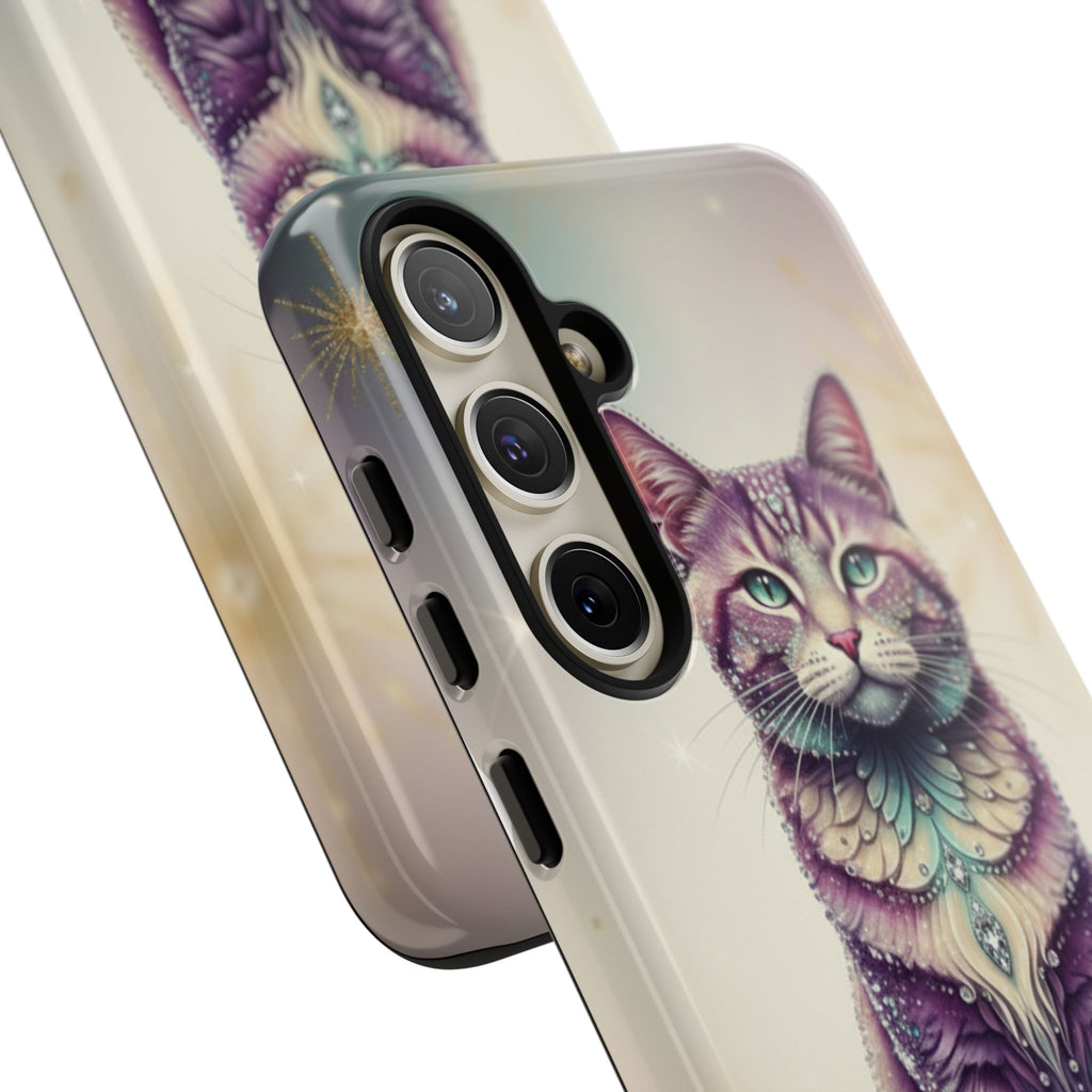 Mystic Cat Phone Case — Protective Tough Case with Enchanted Feline Design