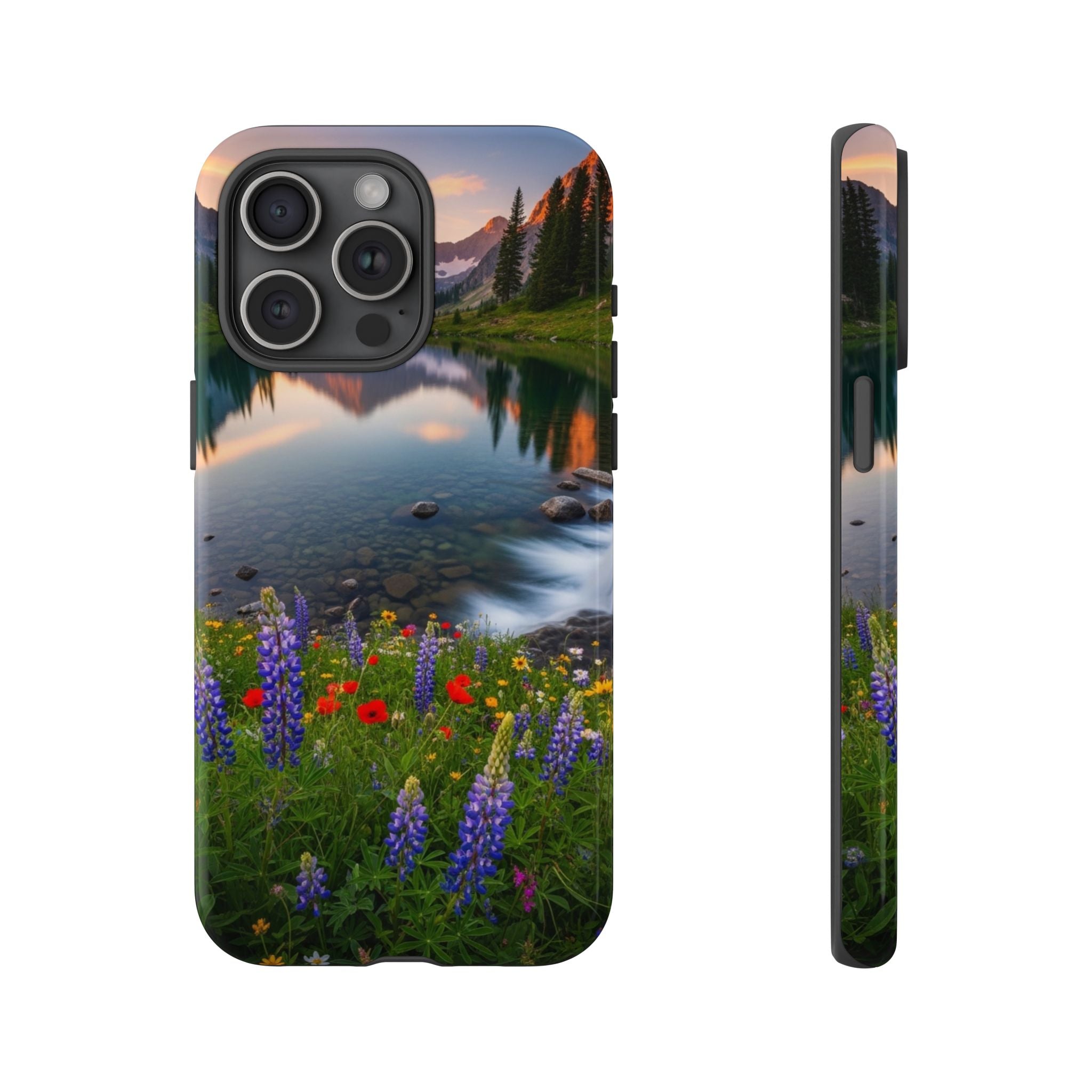 Mountain Wildflower Phone Case — Scenic Nature Tough Case
