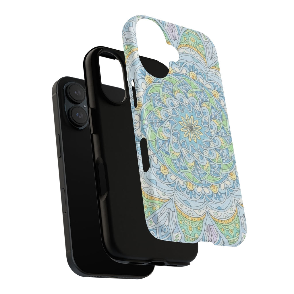 Mandala Floral Phone Case — Pastel Boho Tough Case