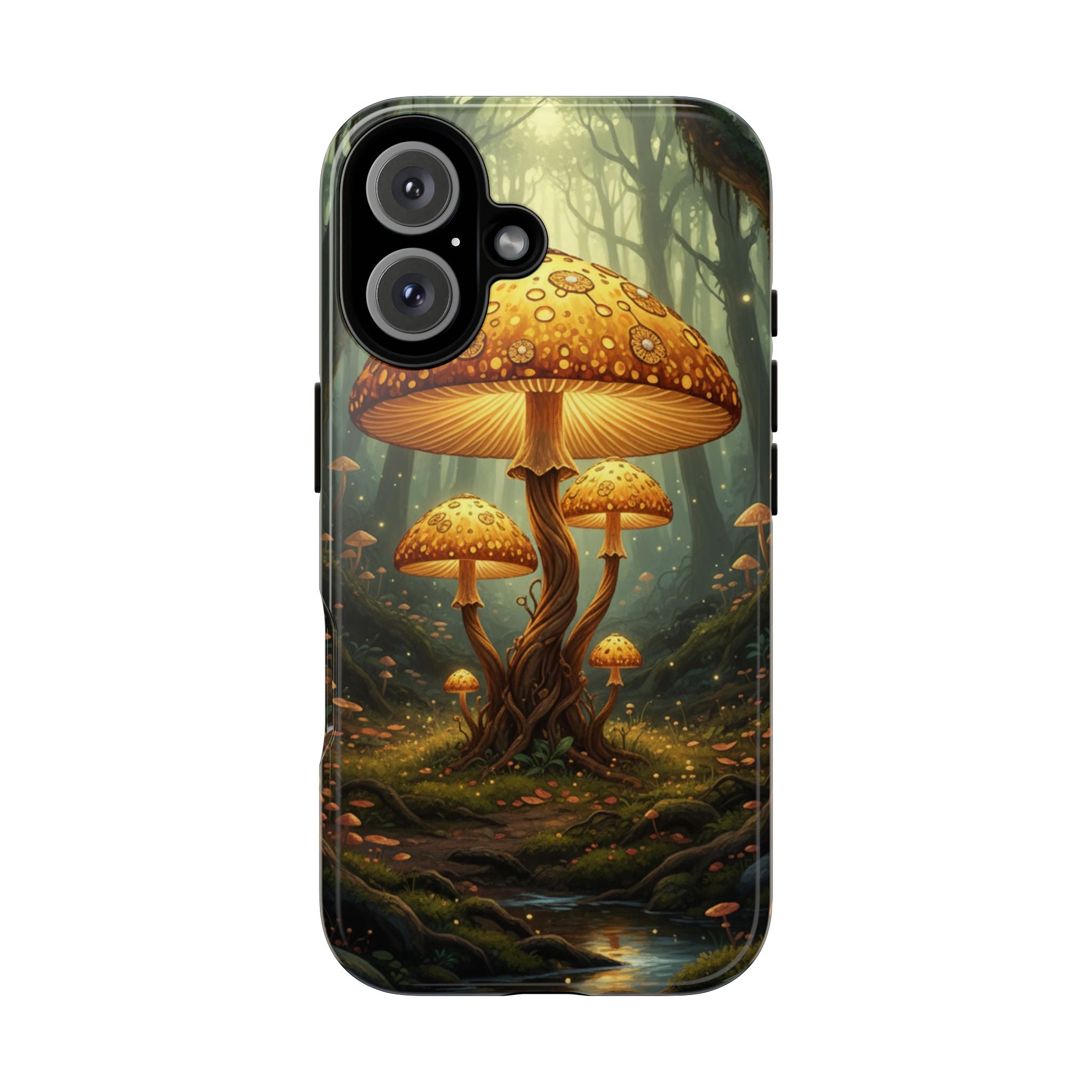 Mushroom Forest Tough Phone Case — Protective Fantasy Nature Design