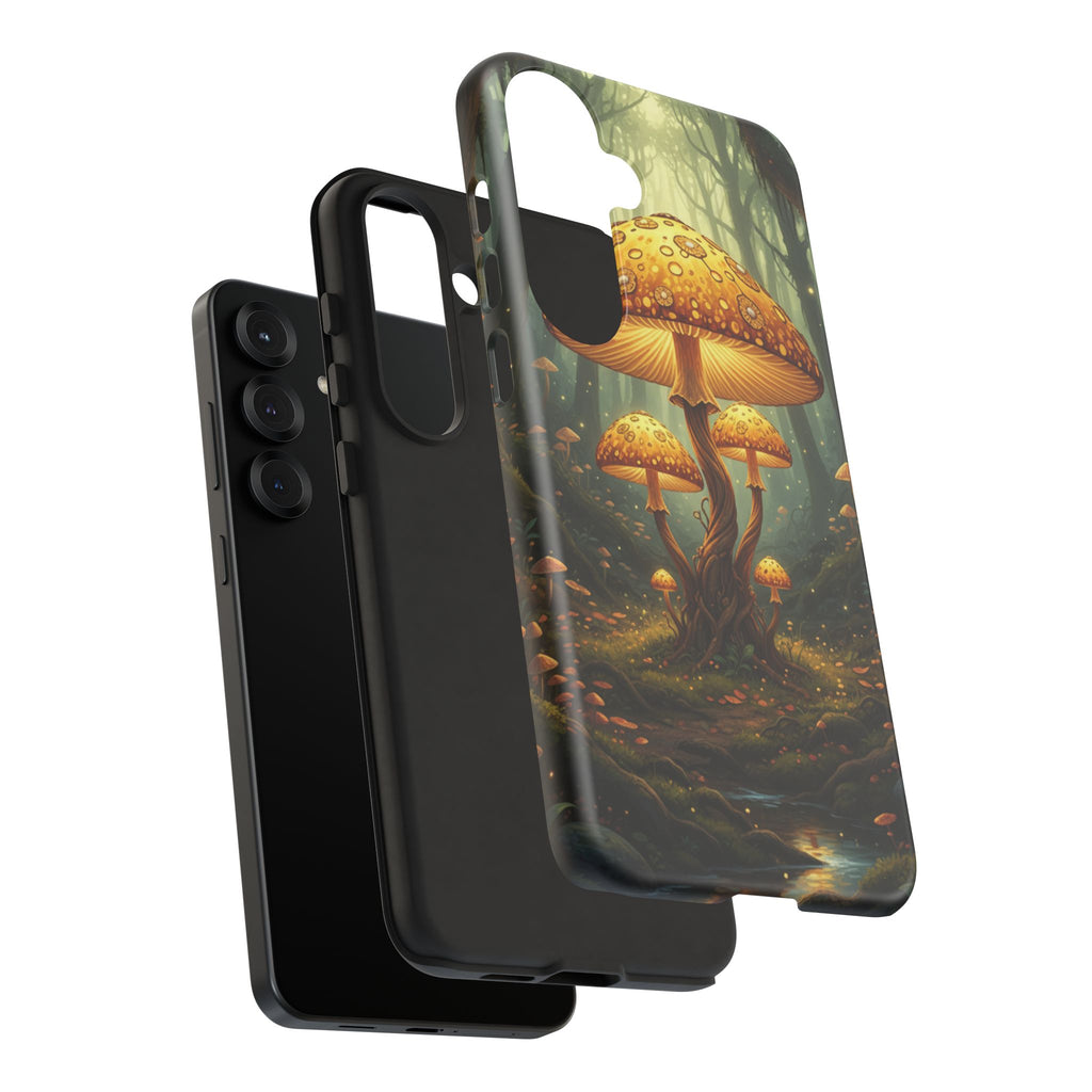 Mushroom Forest Tough Phone Case — Protective Fantasy Nature Design