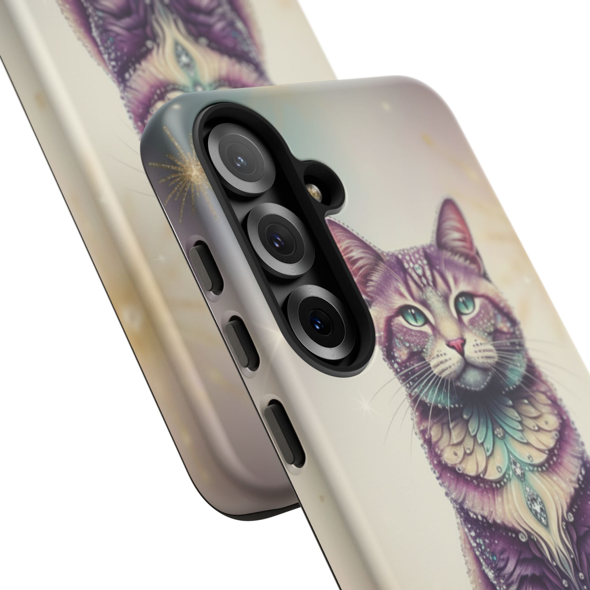 Mystic Cat Phone Case — Protective Tough Case with Enchanted Feline Design