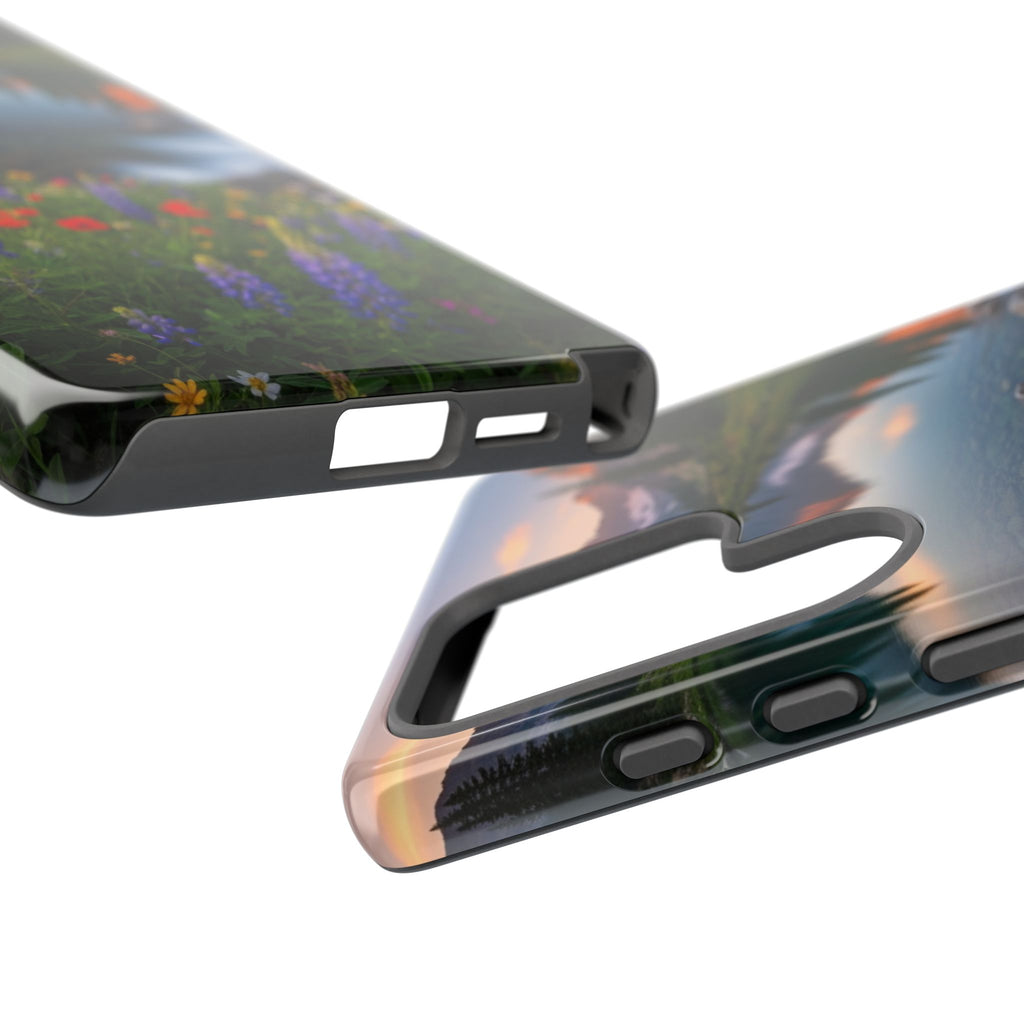 Mountain Wildflower Phone Case — Scenic Nature Tough Case