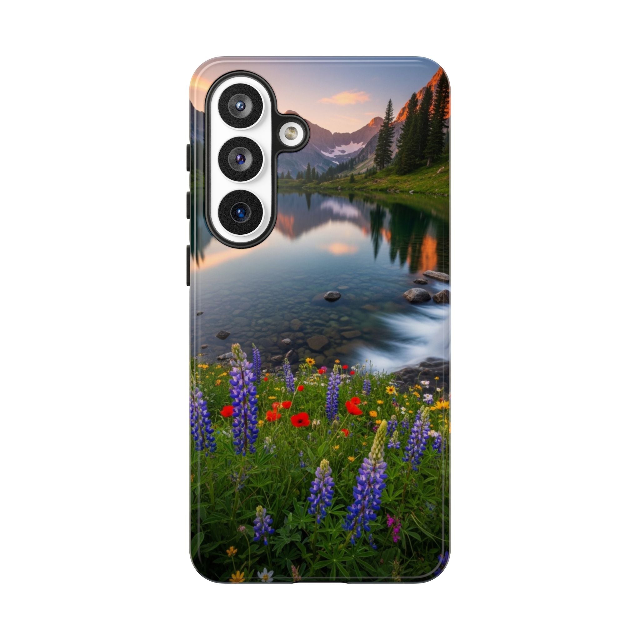 Mountain Wildflower Phone Case — Scenic Nature Tough Case