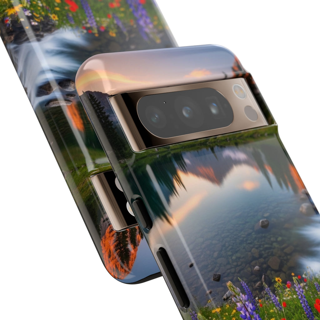 Mountain Wildflower Phone Case — Scenic Nature Tough Case
