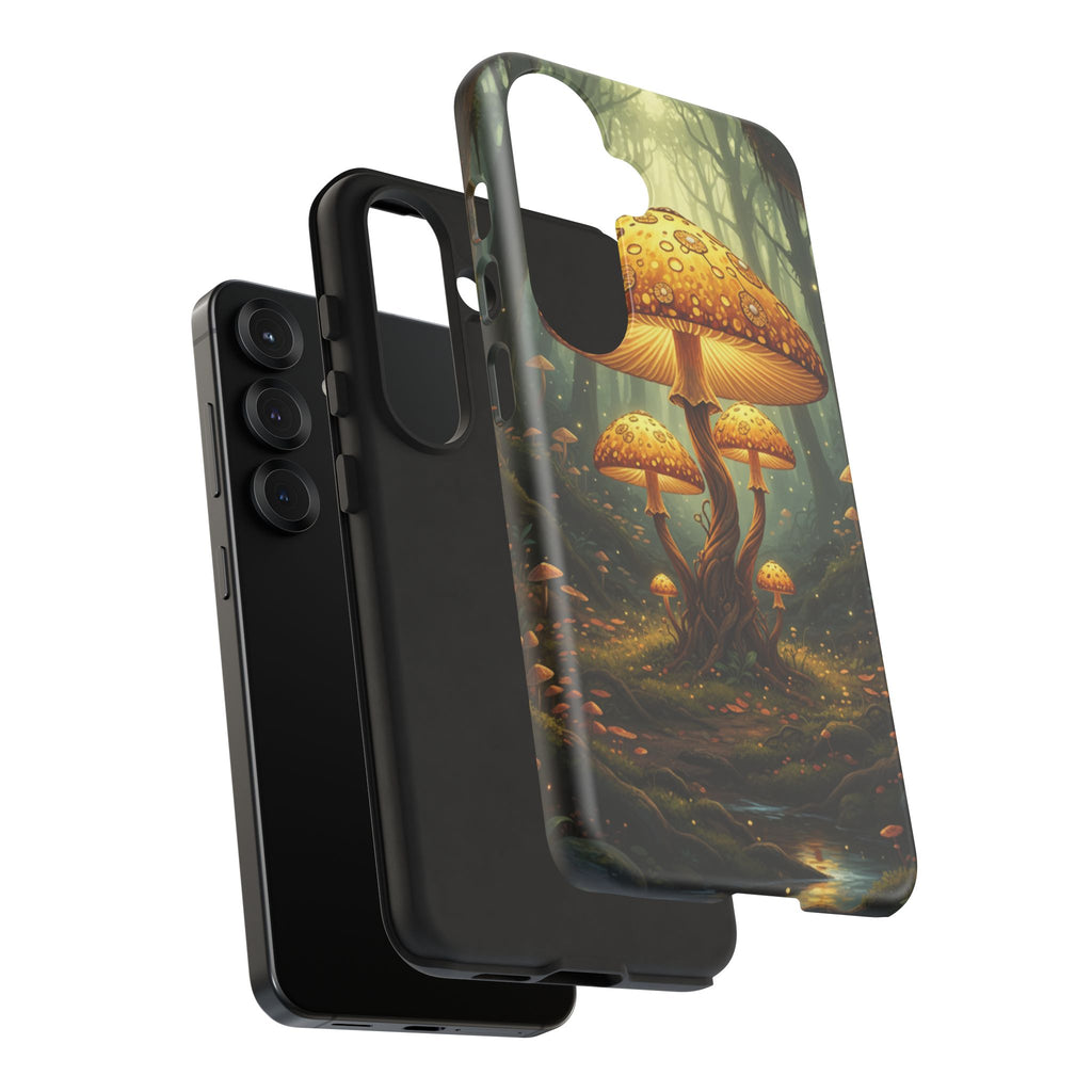 Mushroom Forest Tough Phone Case — Protective Fantasy Nature Design