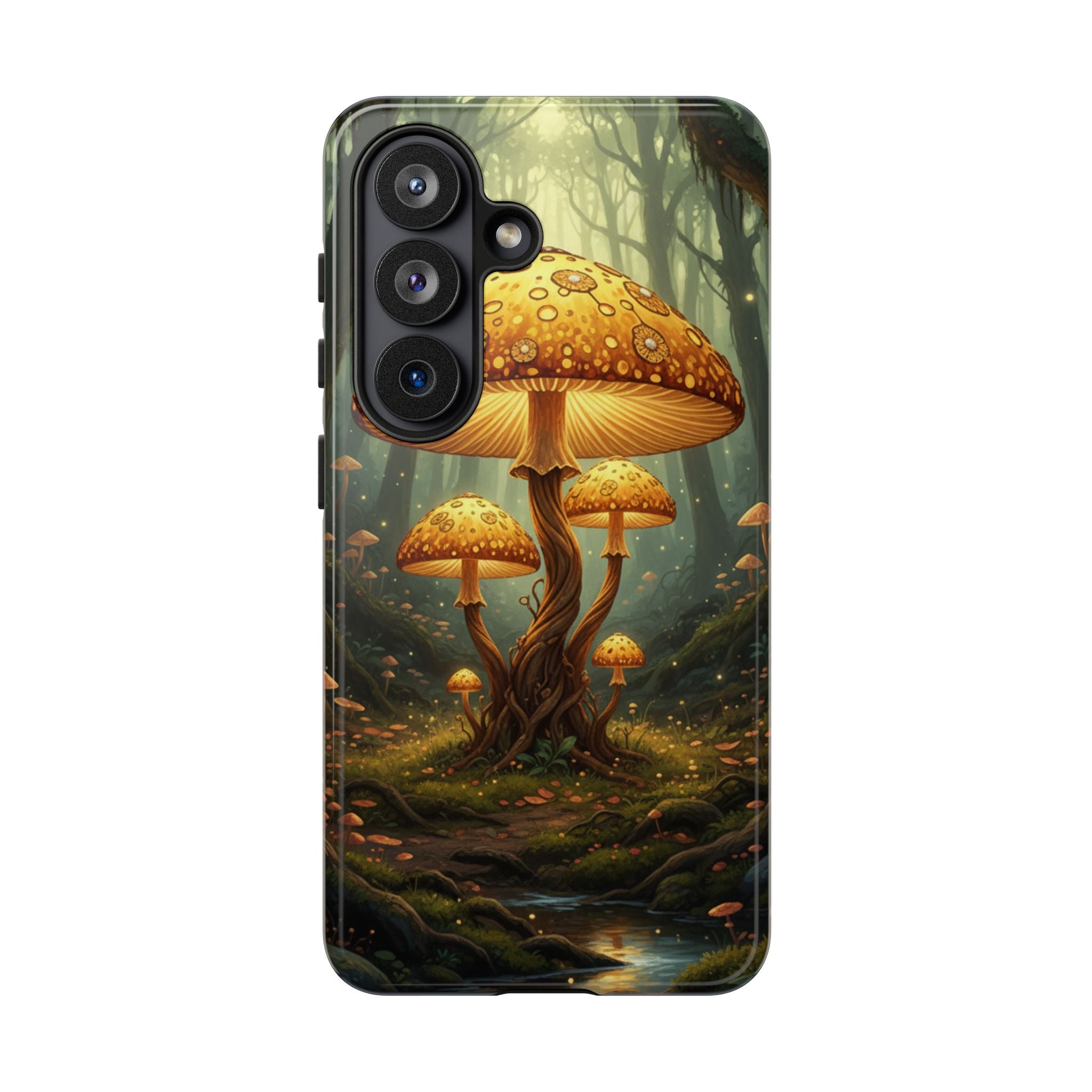 Mushroom Forest Tough Phone Case — Protective Fantasy Nature Design