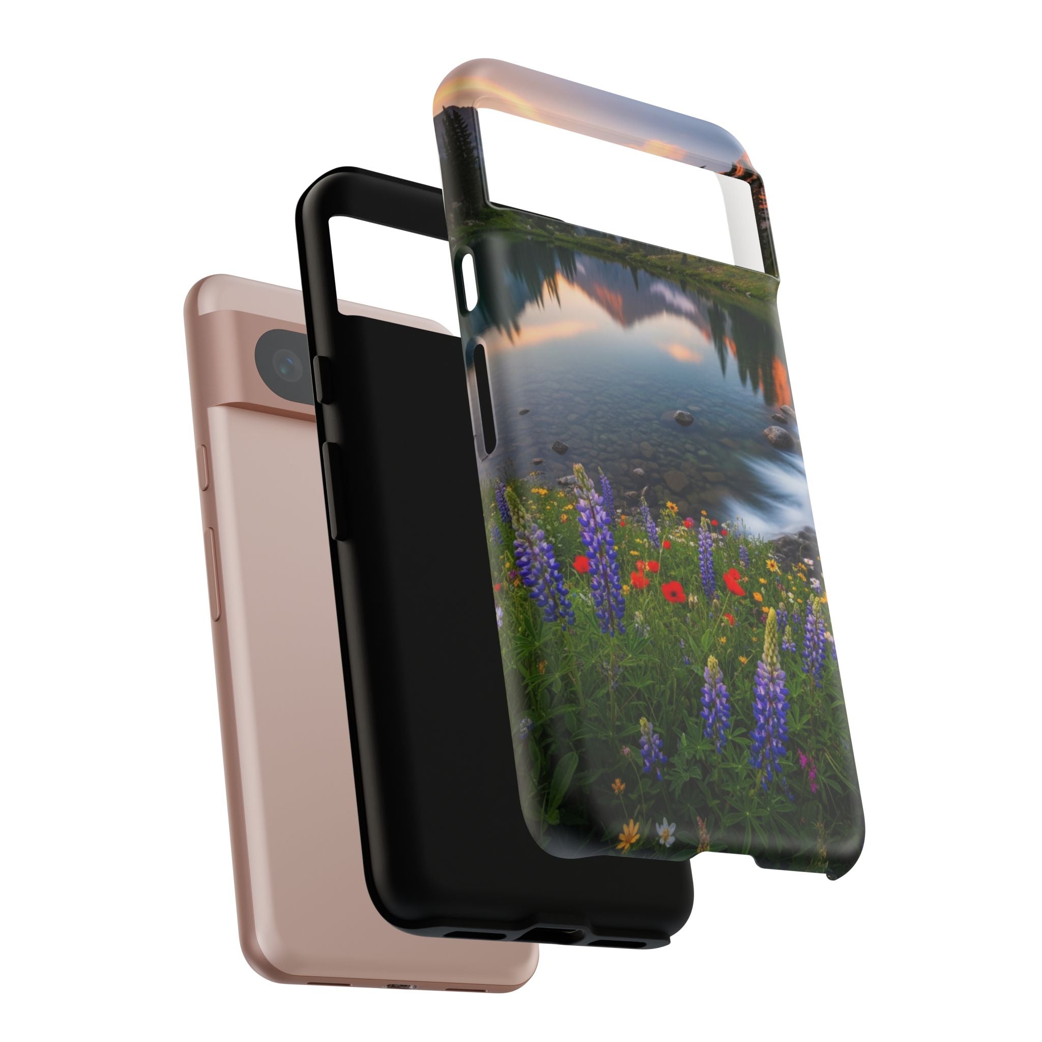 Mountain Wildflower Phone Case — Scenic Nature Tough Case