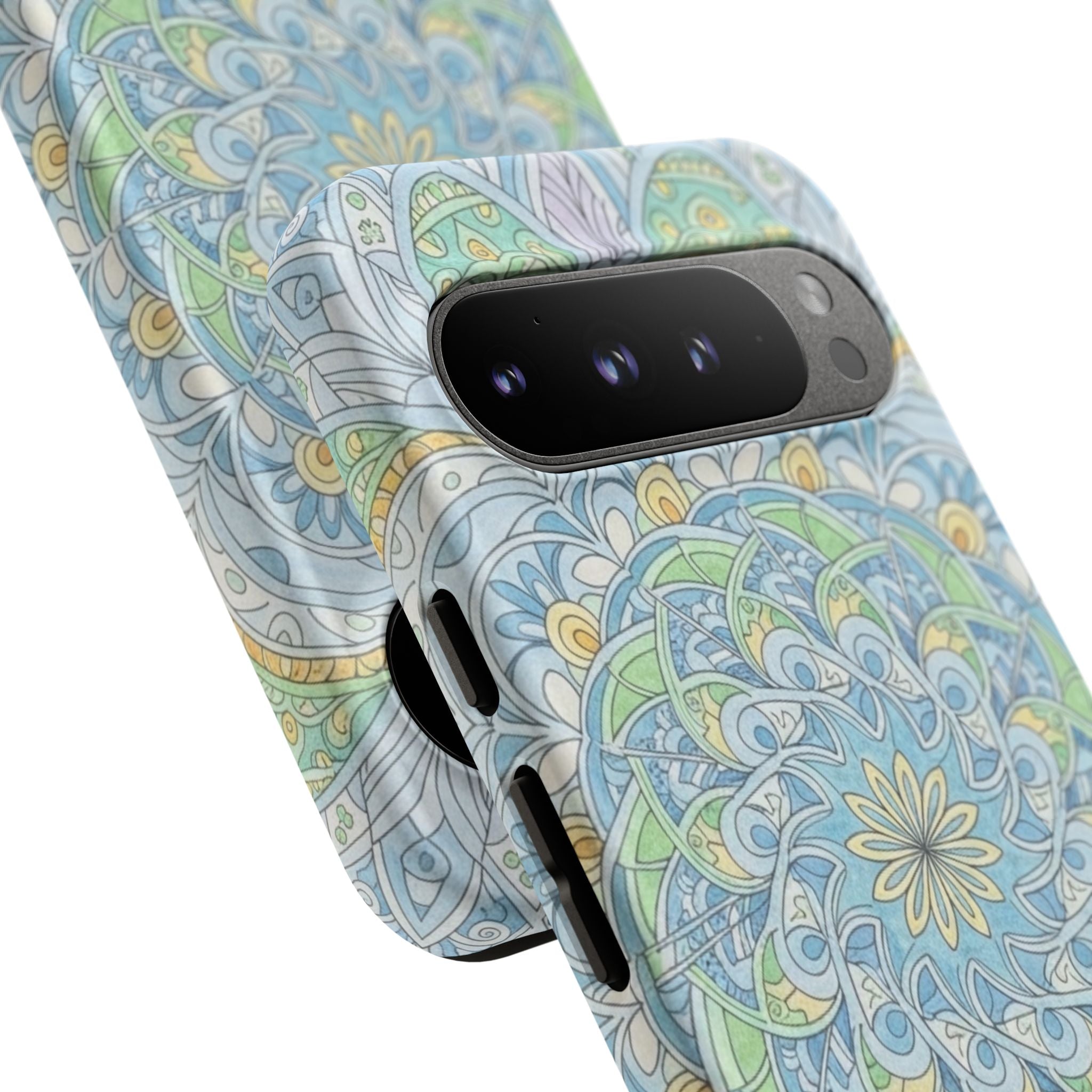 Mandala Floral Phone Case — Pastel Boho Tough Case