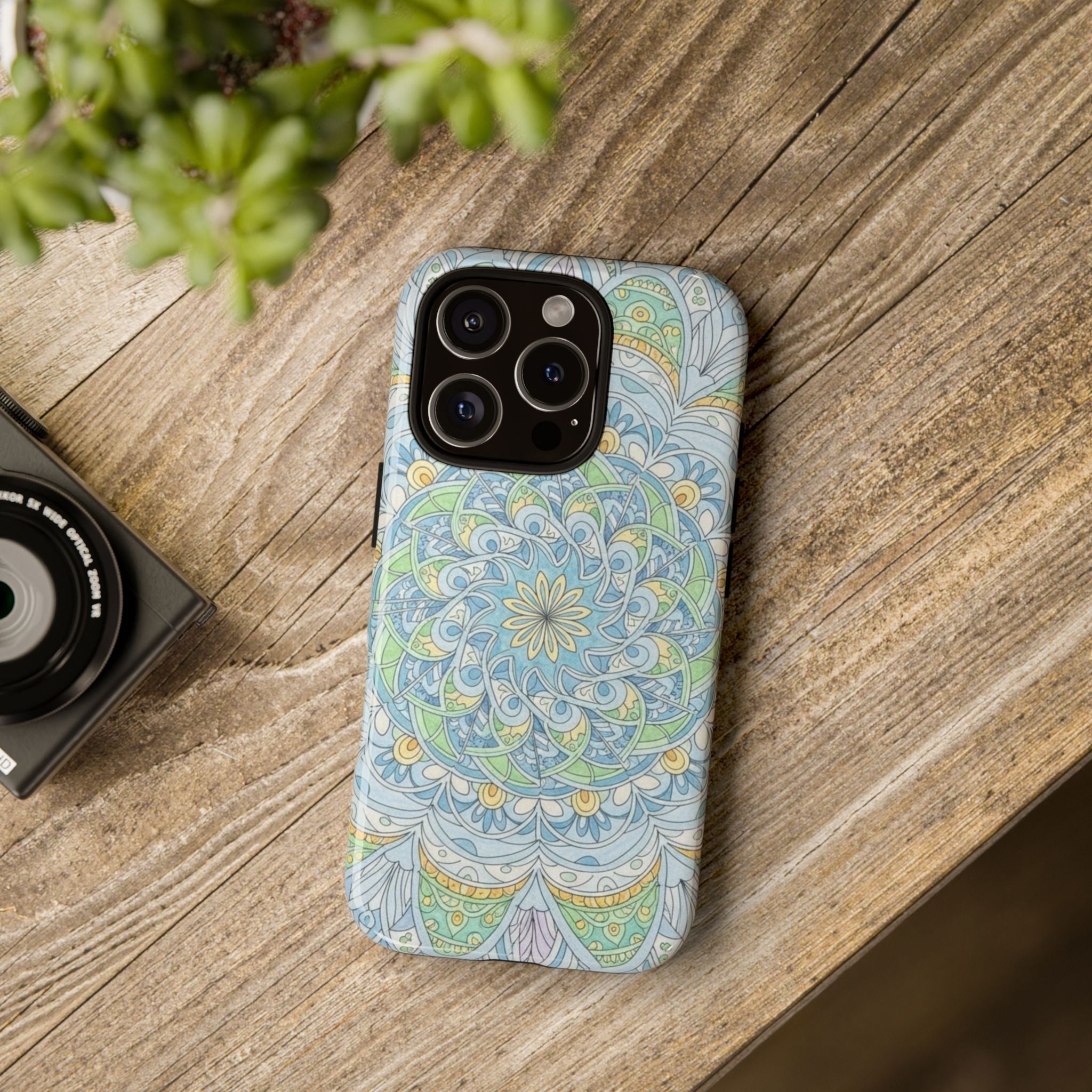 Mandala Floral Phone Case — Pastel Boho Tough Case