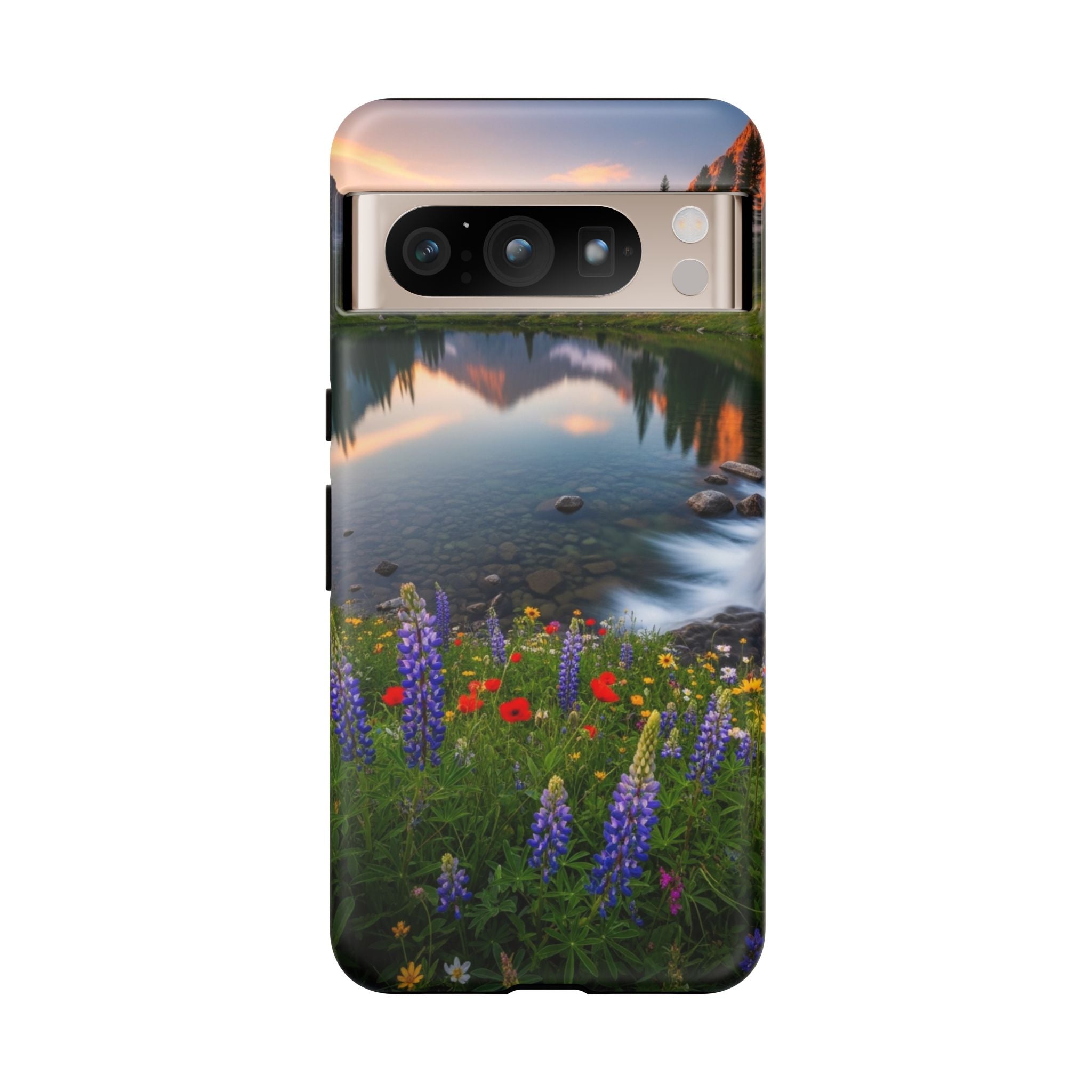 Mountain Wildflower Phone Case — Scenic Nature Tough Case