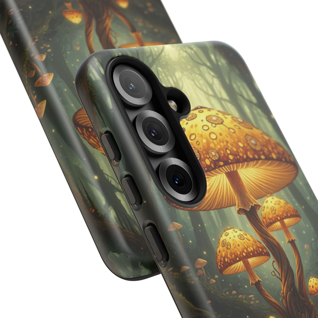 Mushroom Forest Tough Phone Case — Protective Fantasy Nature Design