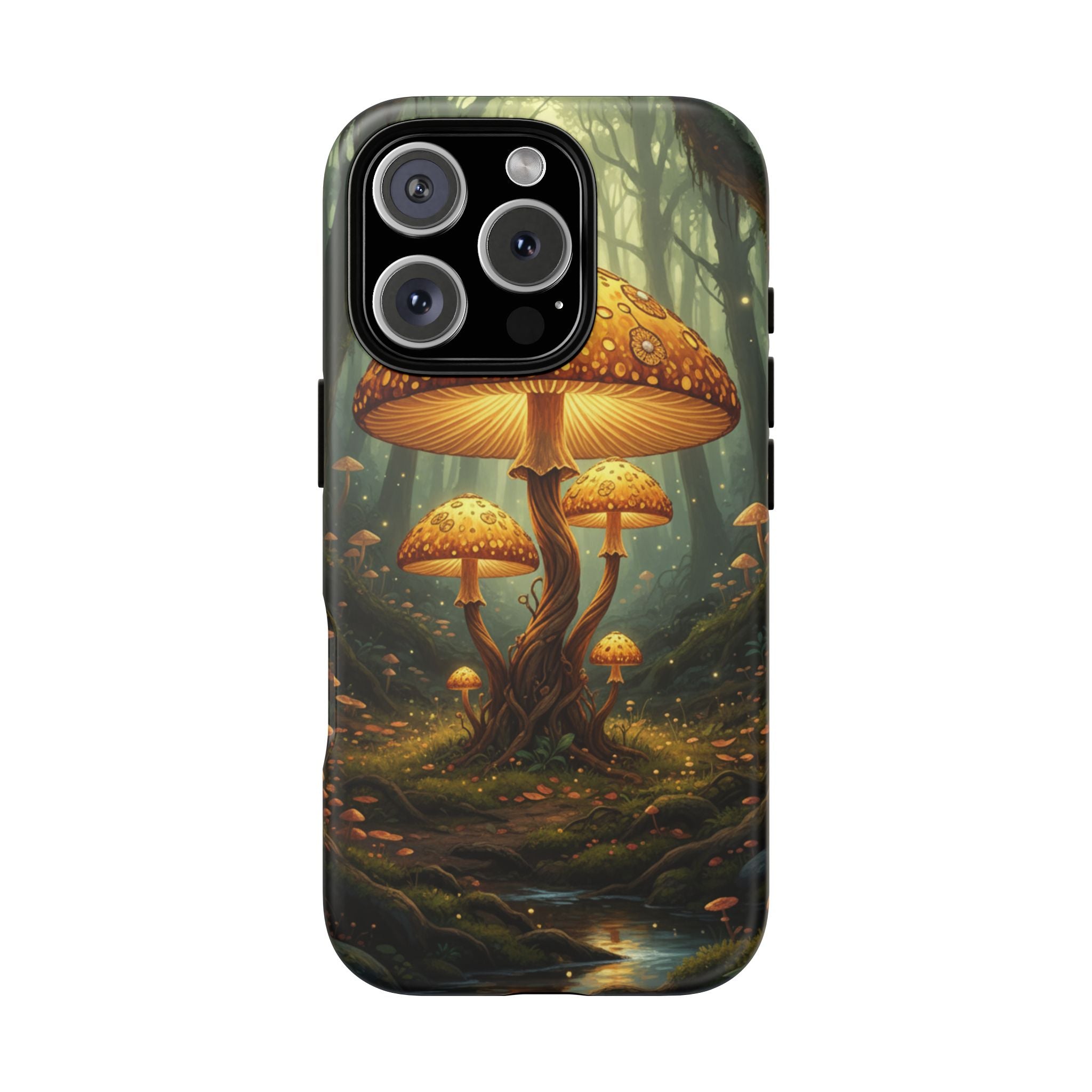 Mushroom Forest Tough Phone Case — Protective Fantasy Nature Design