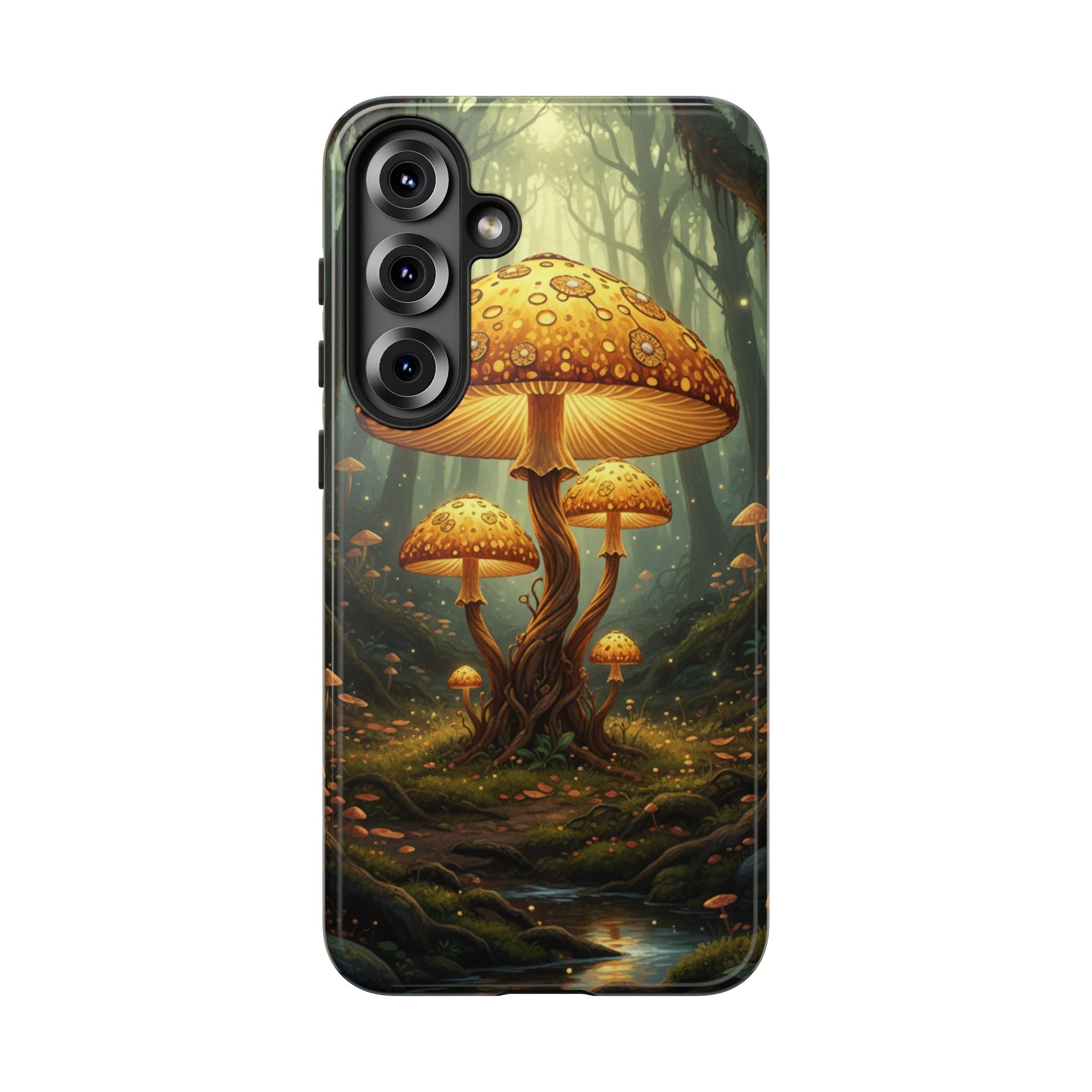 Mushroom Forest Tough Phone Case — Protective Fantasy Nature Design