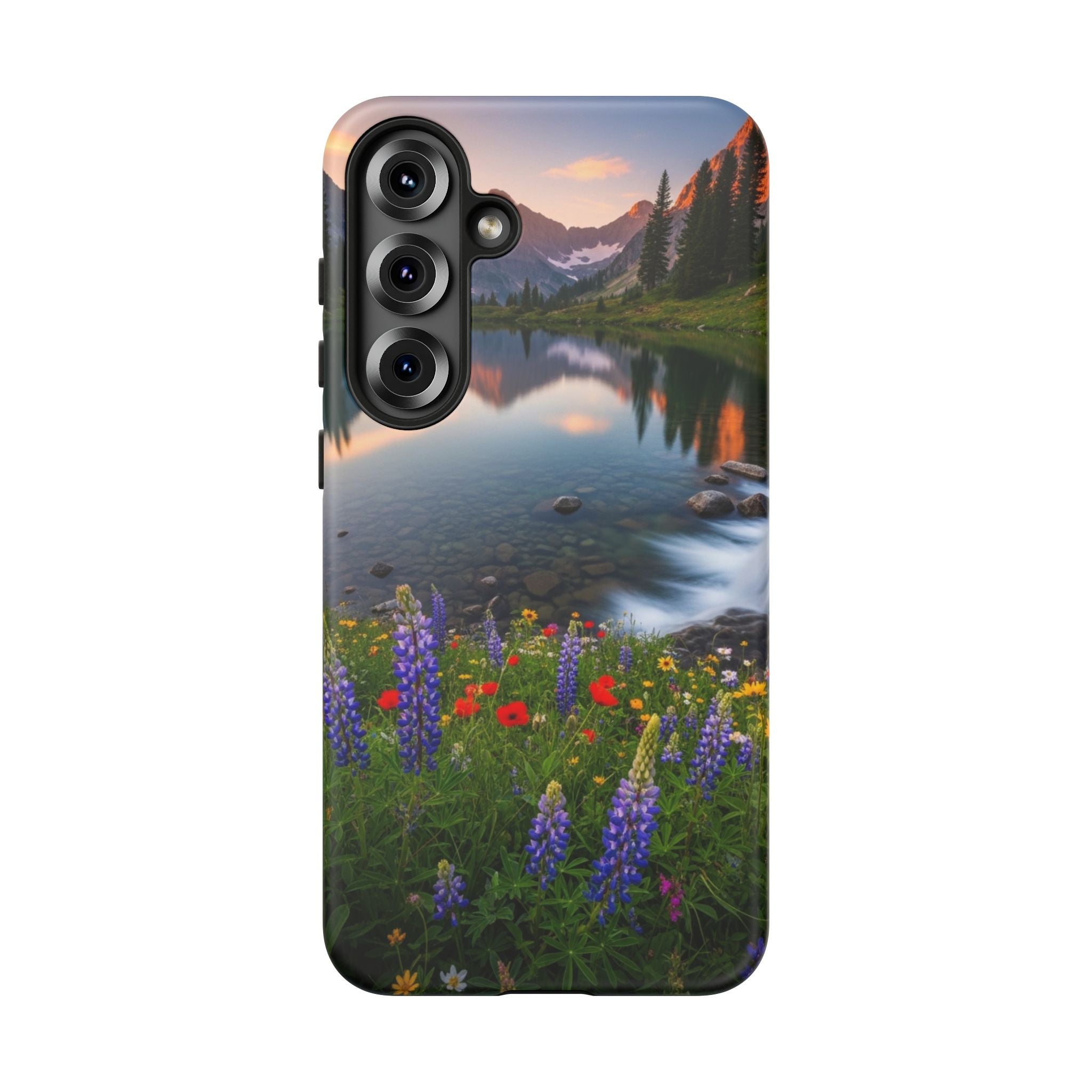Mountain Wildflower Phone Case — Scenic Nature Tough Case