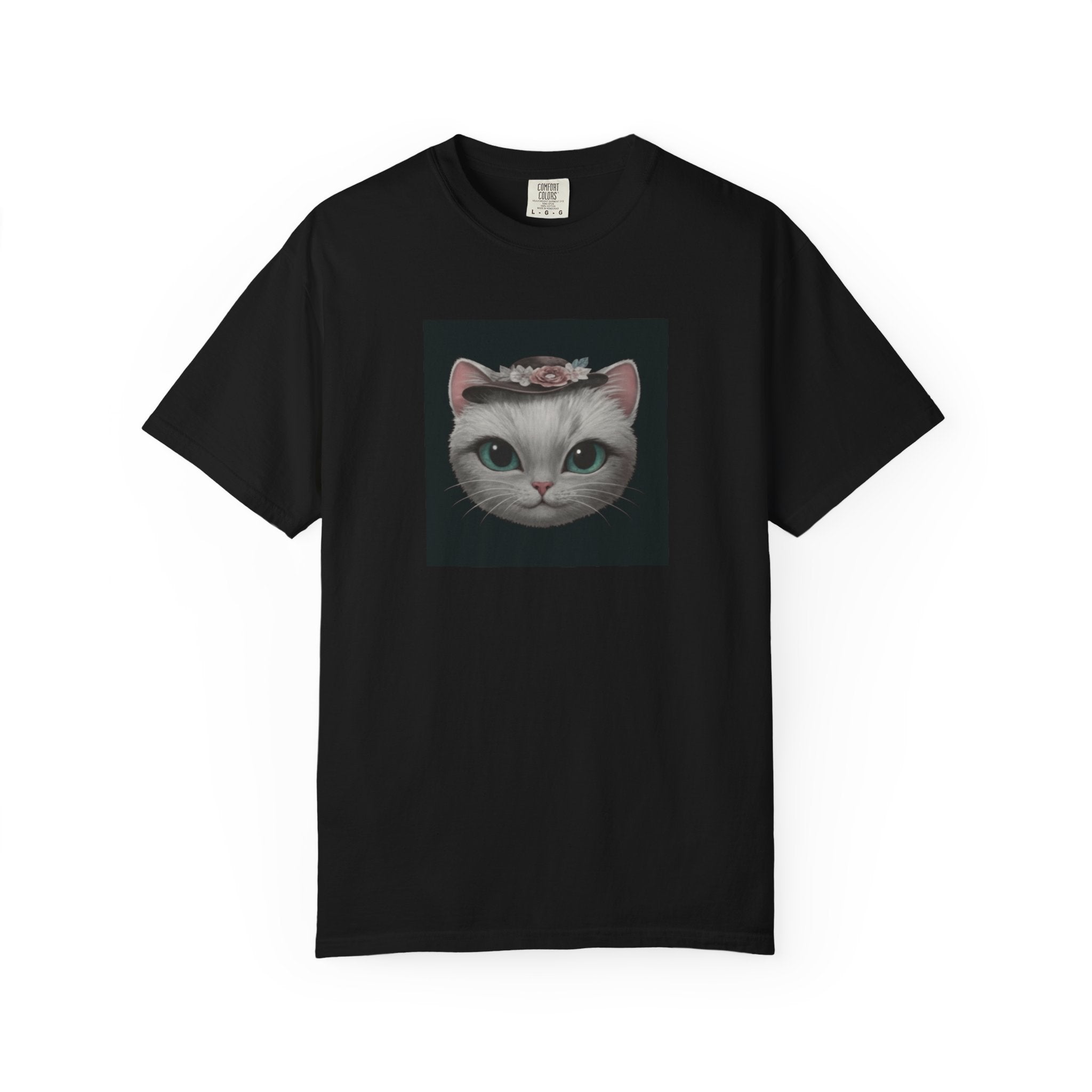 Cat Face Floral Crown T-Shirt