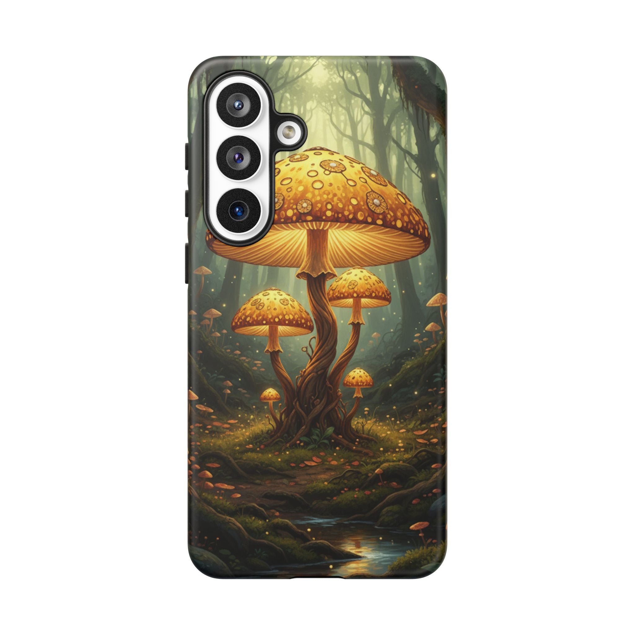 Mushroom Forest Tough Phone Case — Protective Fantasy Nature Design