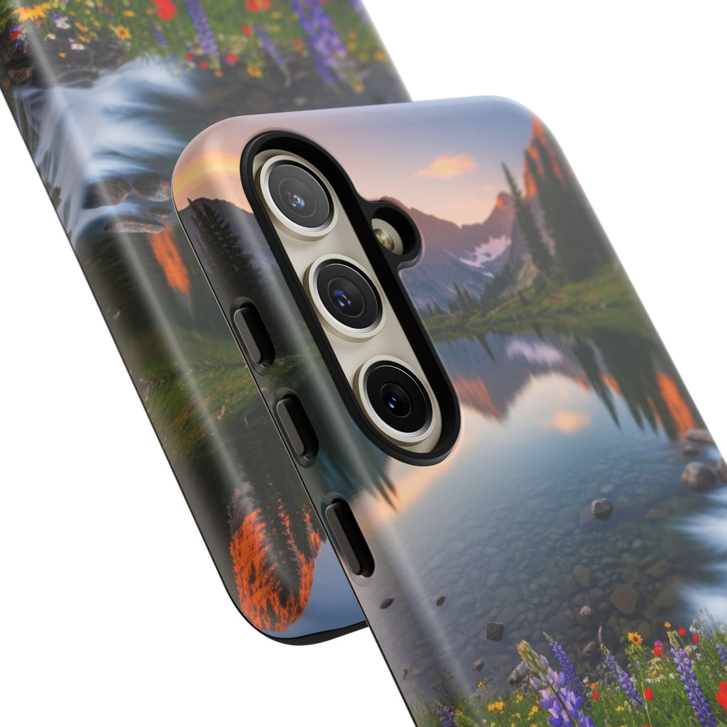Mountain Wildflower Phone Case — Scenic Nature Tough Case