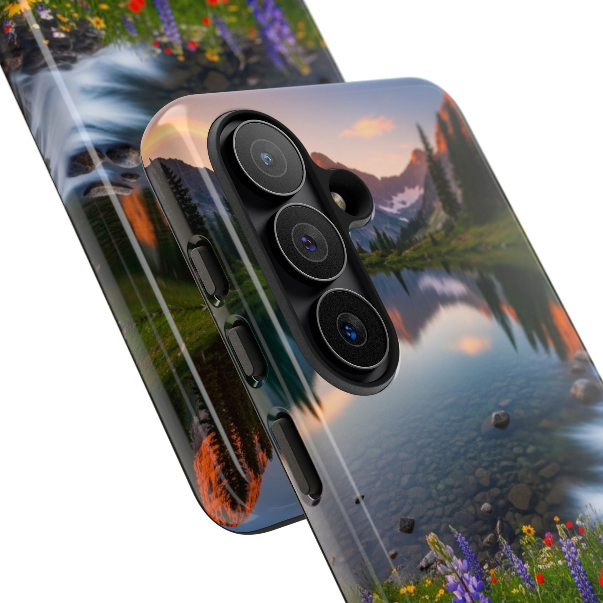 Mountain Wildflower Phone Case — Scenic Nature Tough Case
