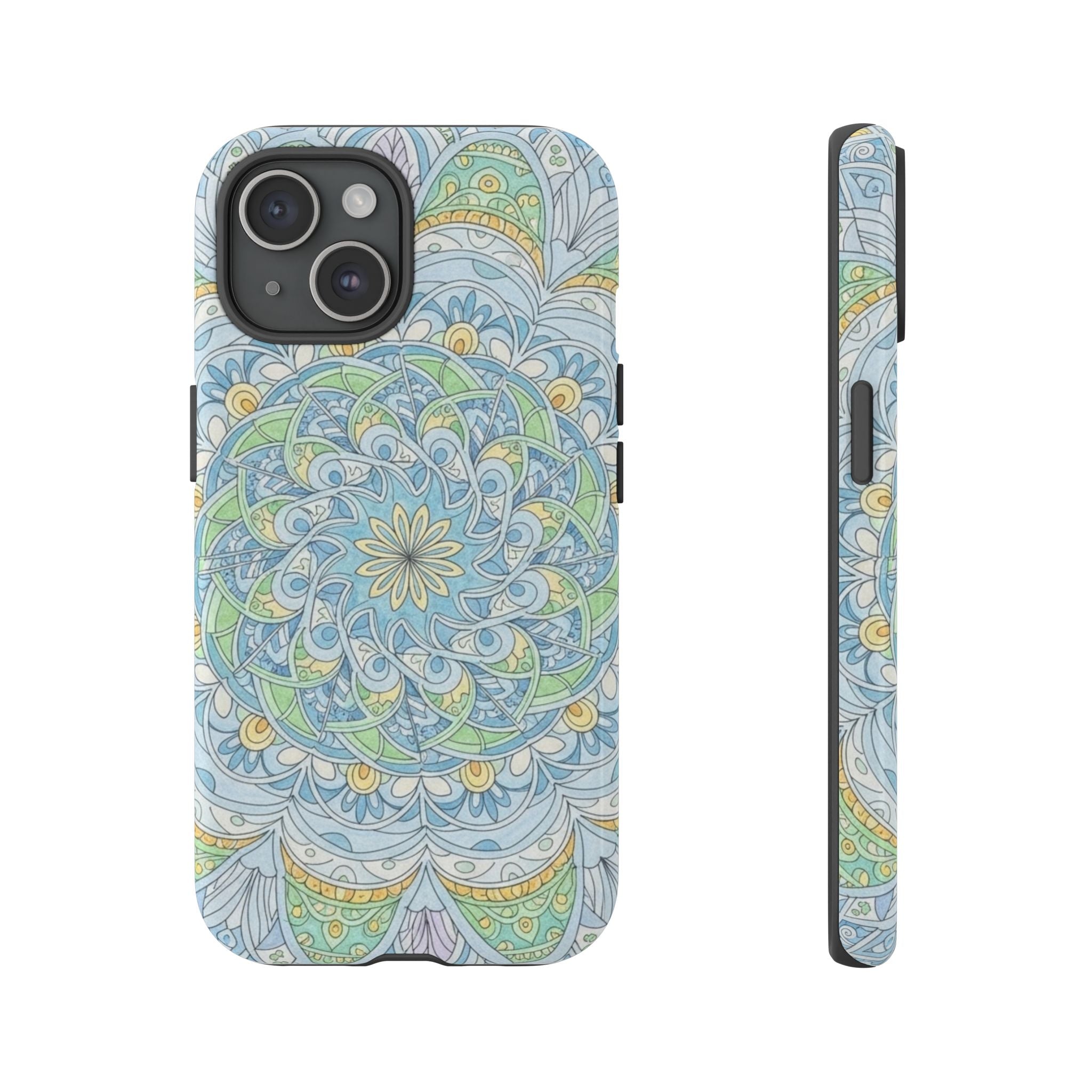 Mandala Floral Phone Case — Pastel Boho Tough Case