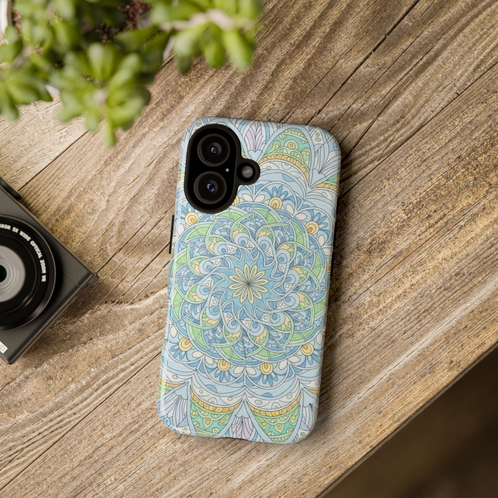 Mandala Floral Phone Case — Pastel Boho Tough Case