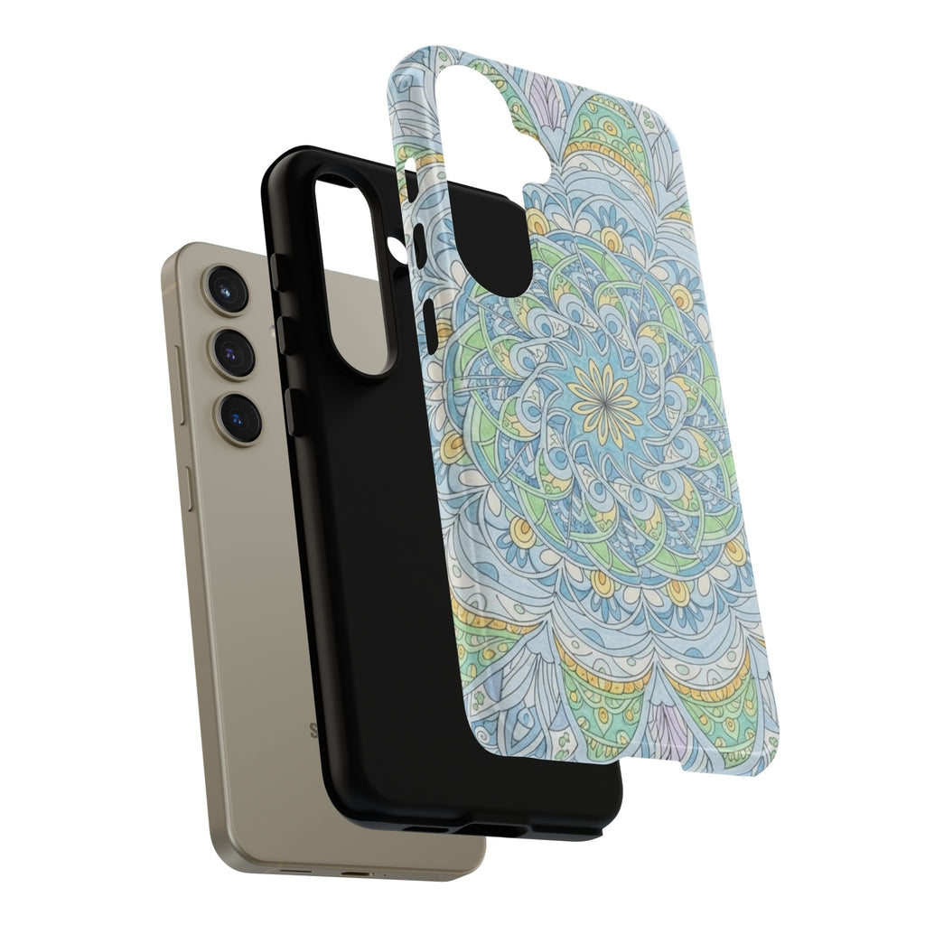 Mandala Floral Phone Case — Pastel Boho Tough Case
