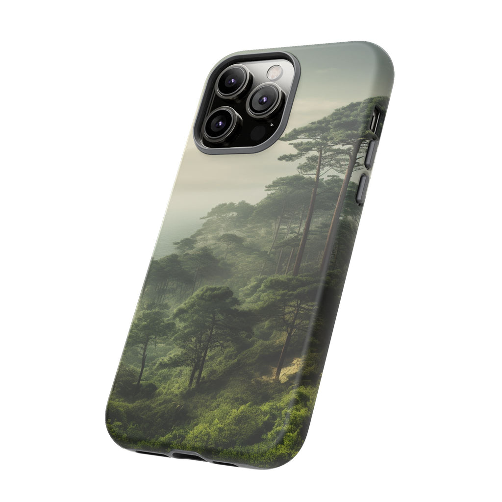 Phone Case, Tough Case for iPhone, Forest Print Phone Cover, Nature Lover Gift, Protective Phone Case, Outdoor Adventure Accessory