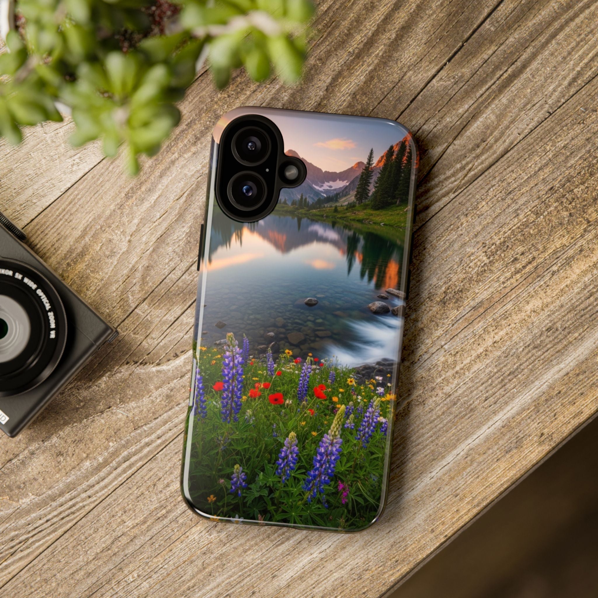 Mountain Wildflower Phone Case — Scenic Nature Tough Case