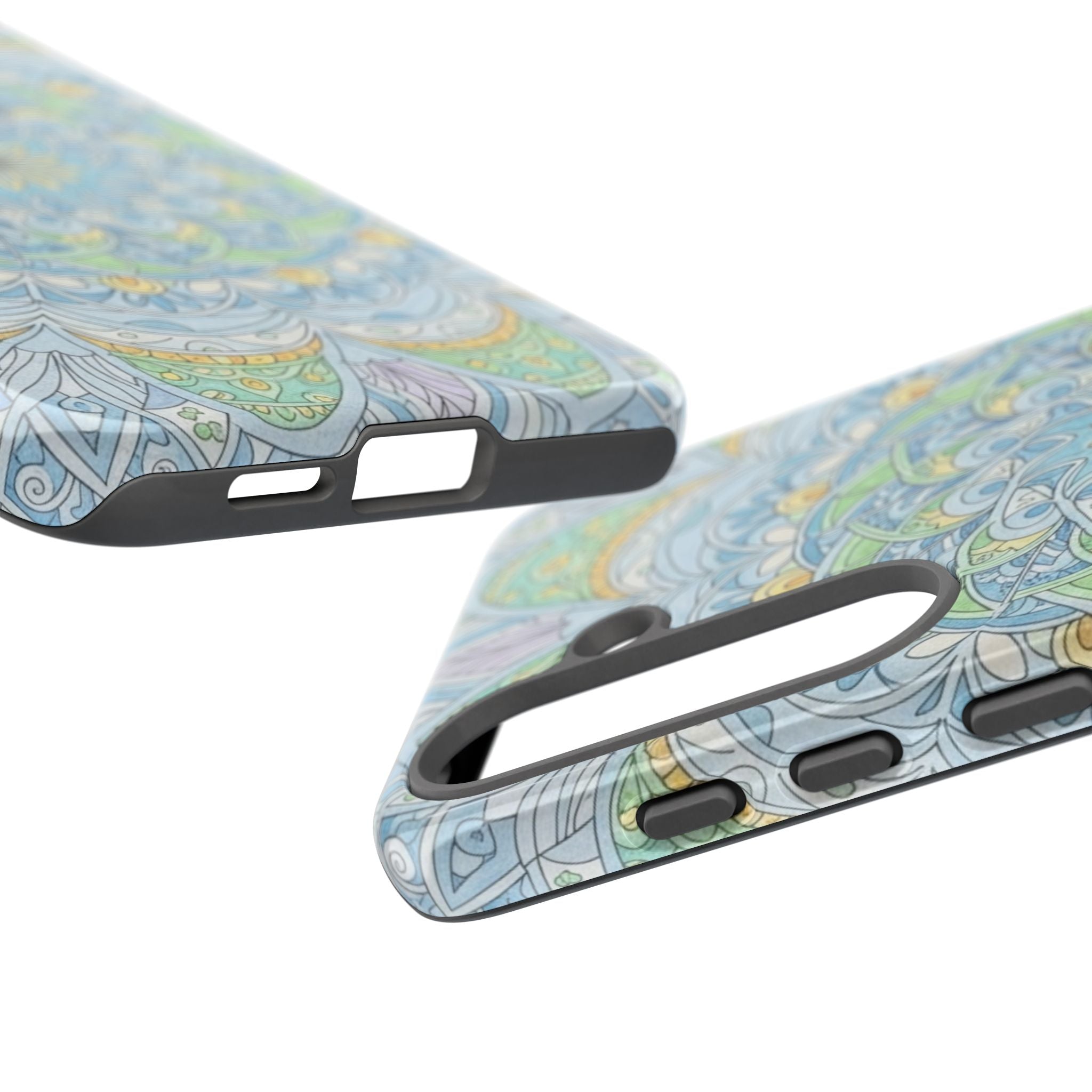 Mandala Floral Phone Case — Pastel Boho Tough Case