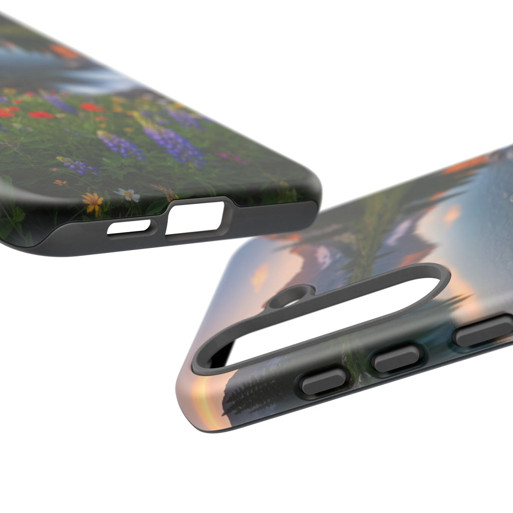 Mountain Wildflower Phone Case — Scenic Nature Tough Case