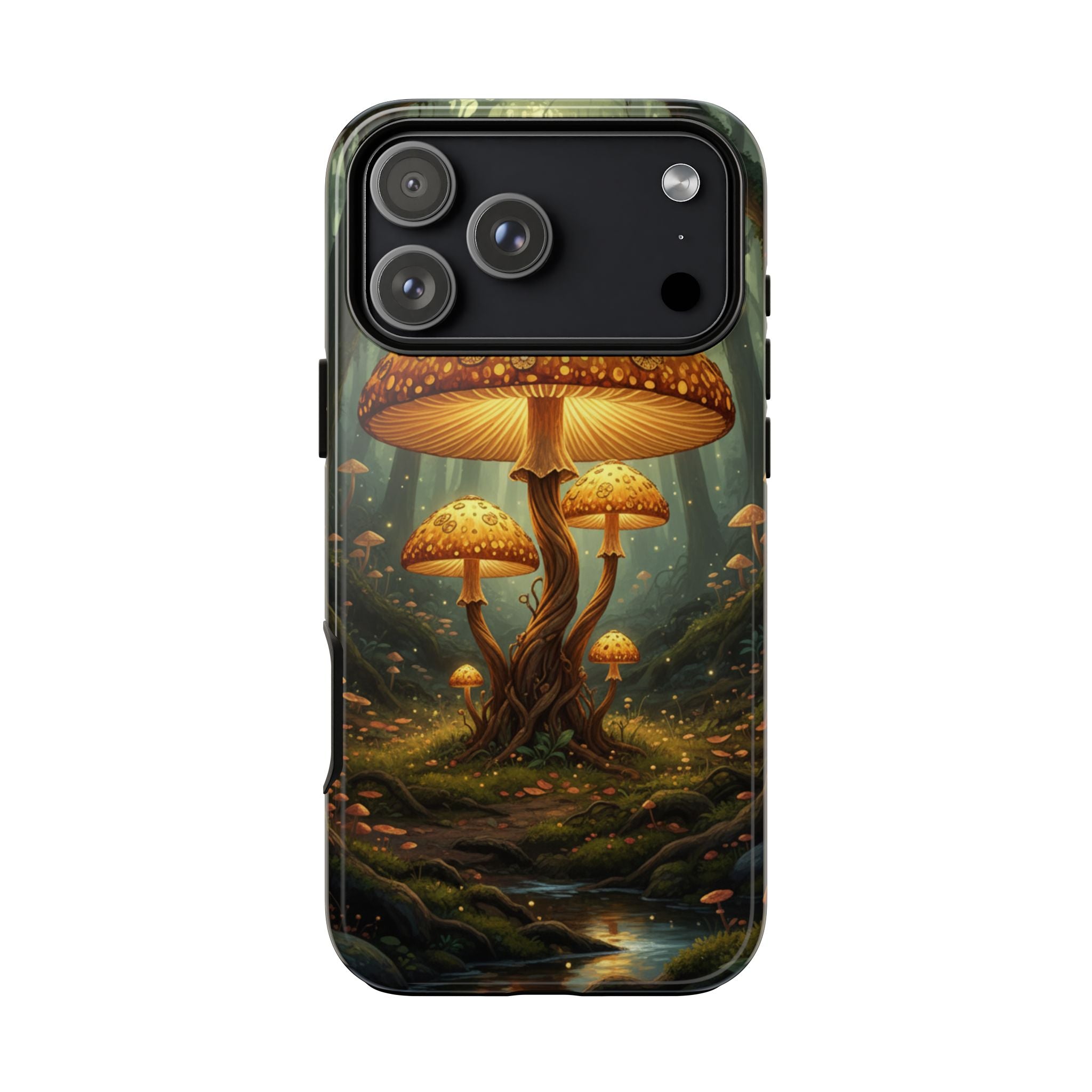 Mushroom Forest Tough Phone Case — Protective Fantasy Nature Design