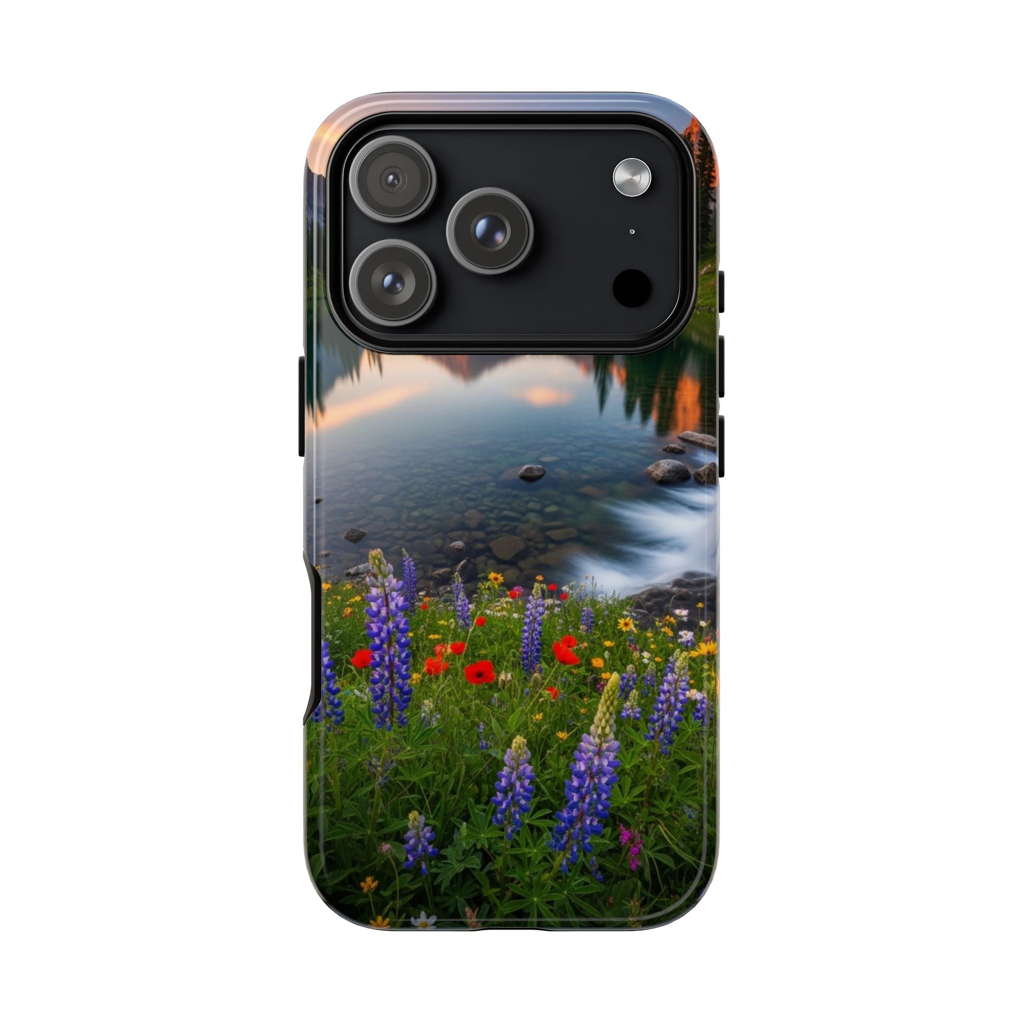 Mountain Wildflower Phone Case — Scenic Nature Tough Case