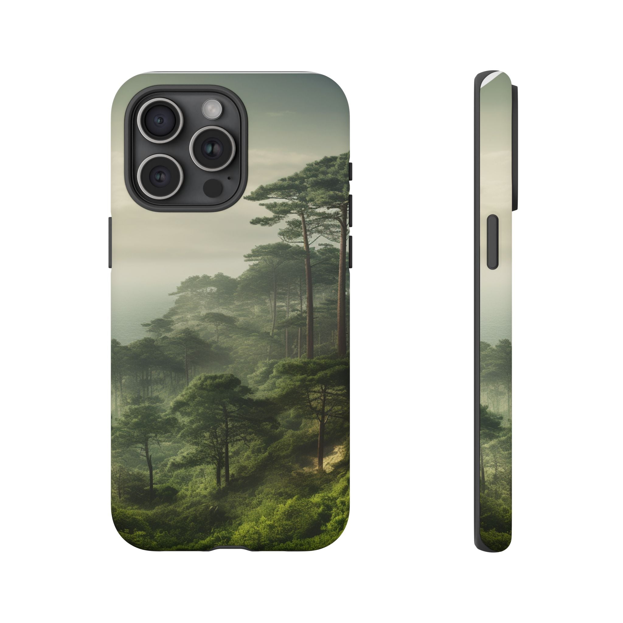 Phone Case, Tough Case for iPhone, Forest Print Phone Cover, Nature Lover Gift, Protective Phone Case, Outdoor Adventure Accessory
