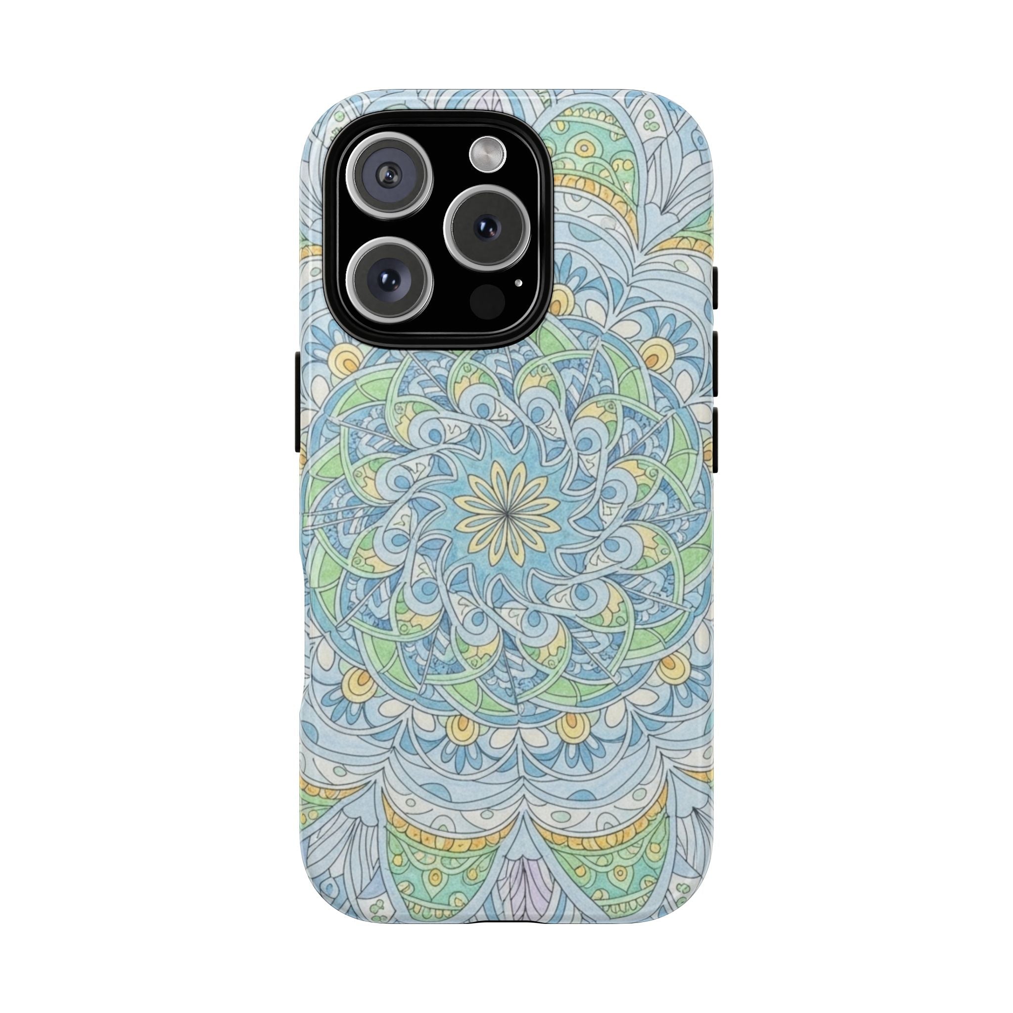 Mandala Floral Phone Case — Pastel Boho Tough Case