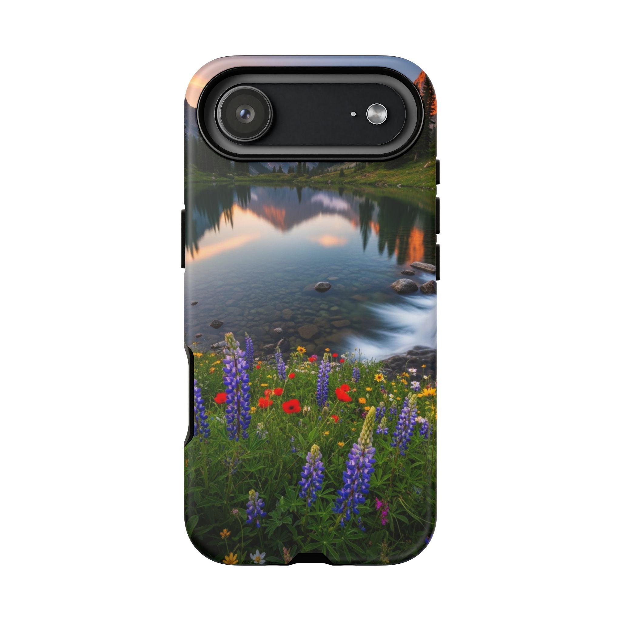 Mountain Wildflower Phone Case — Scenic Nature Tough Case