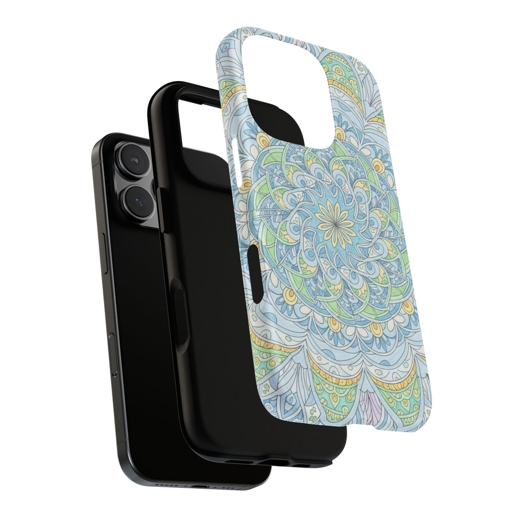 Mandala Floral Phone Case — Pastel Boho Tough Case