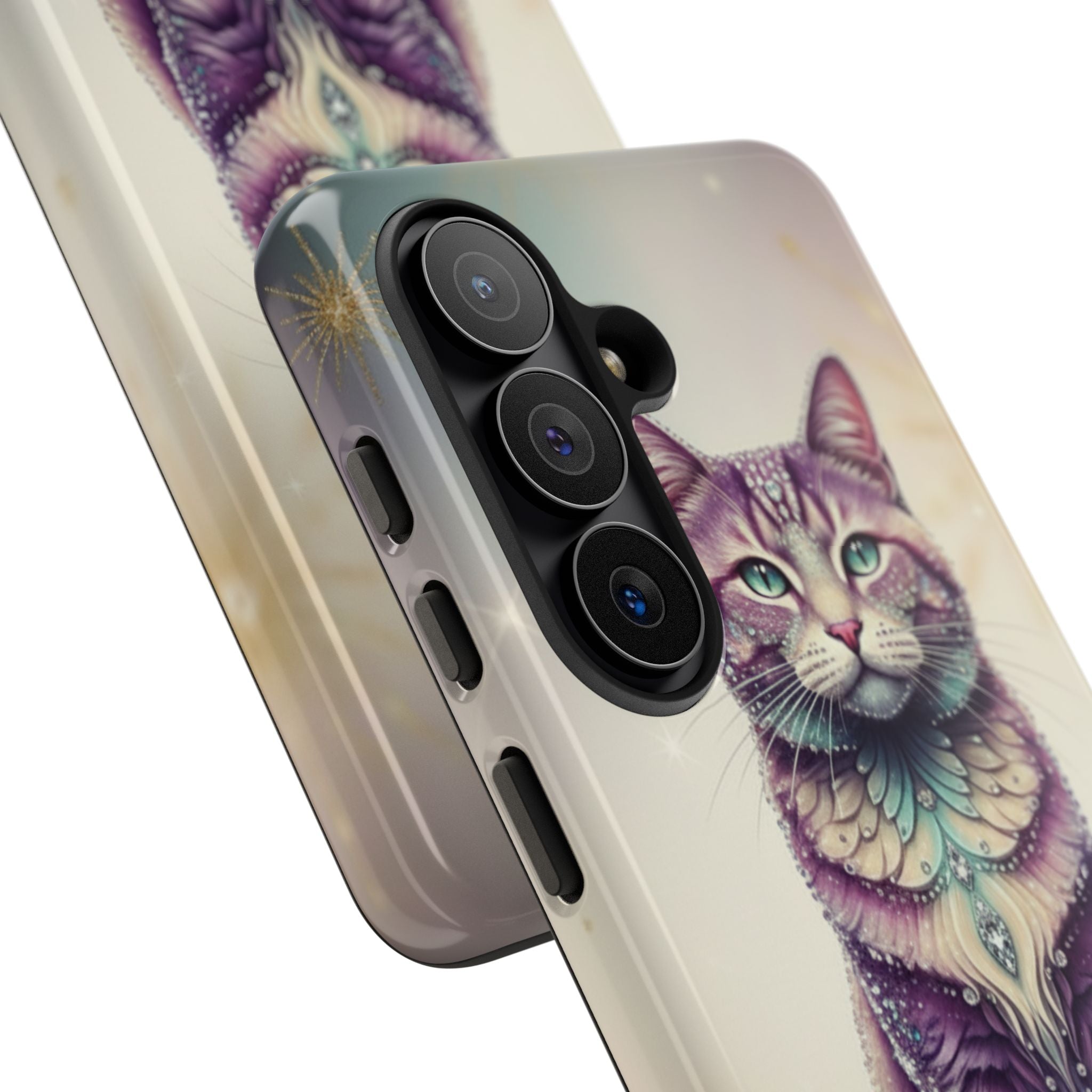 Mystic Cat Phone Case — Protective Tough Case with Enchanted Feline Design