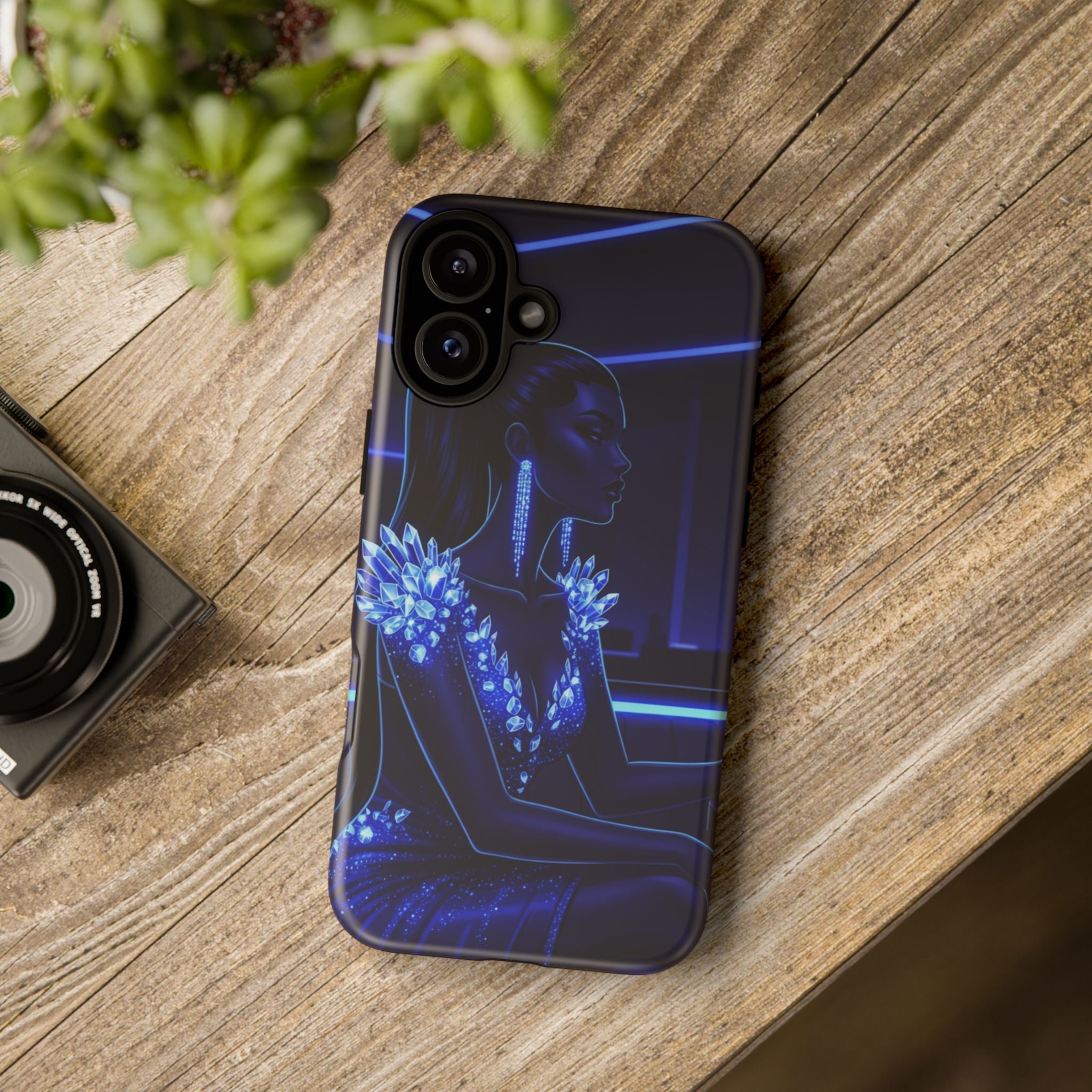 Neon Night Elegance Phone Case