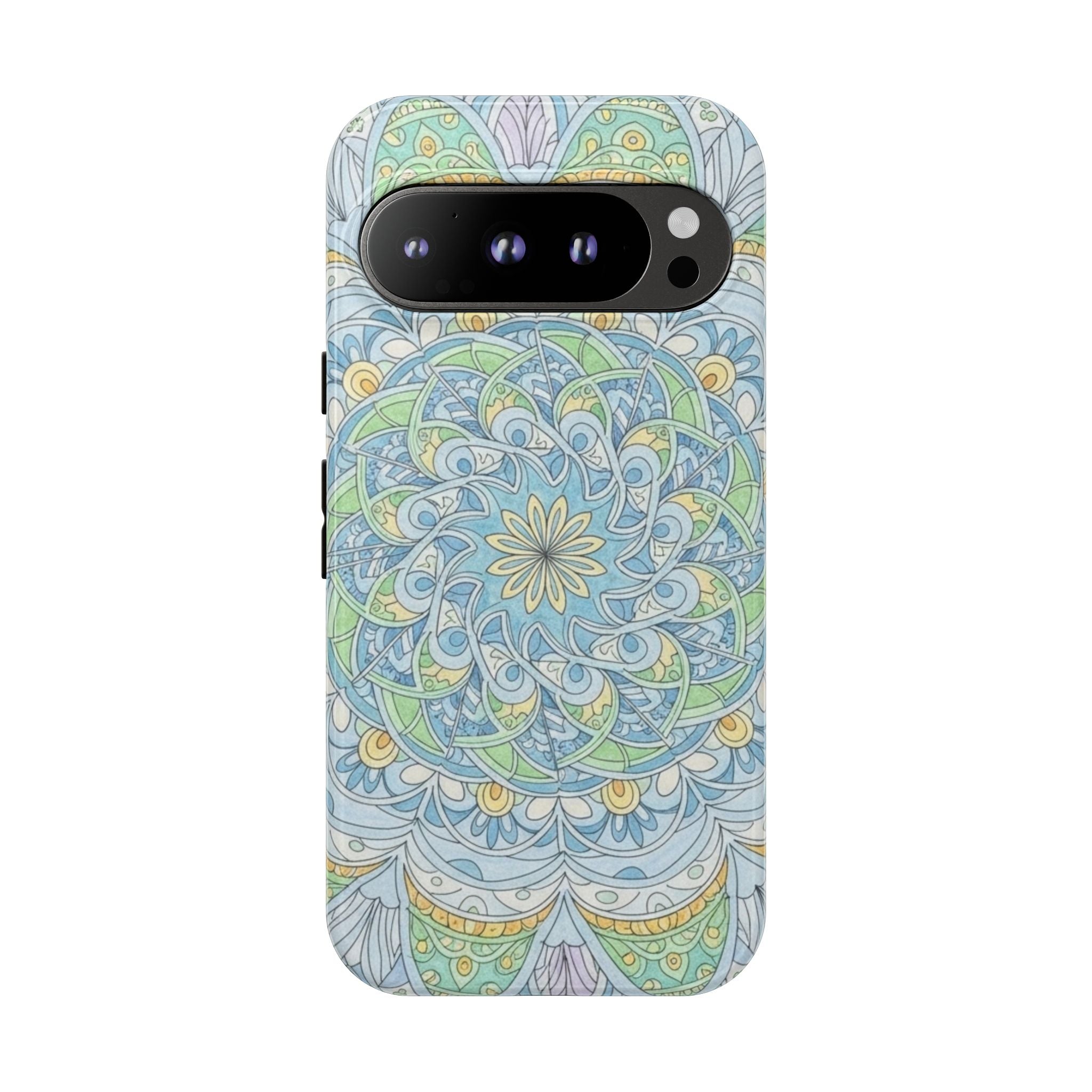 Mandala Floral Phone Case — Pastel Boho Tough Case