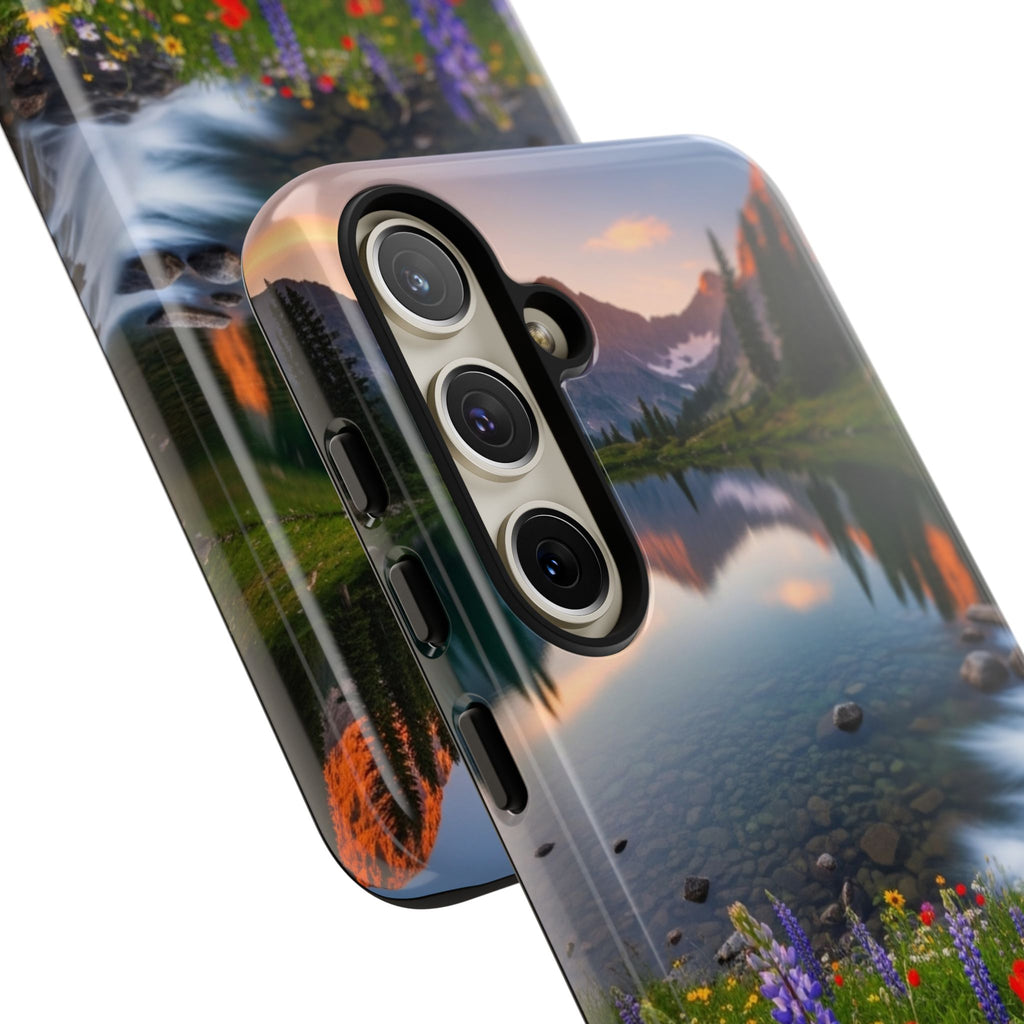 Mountain Wildflower Phone Case — Scenic Nature Tough Case