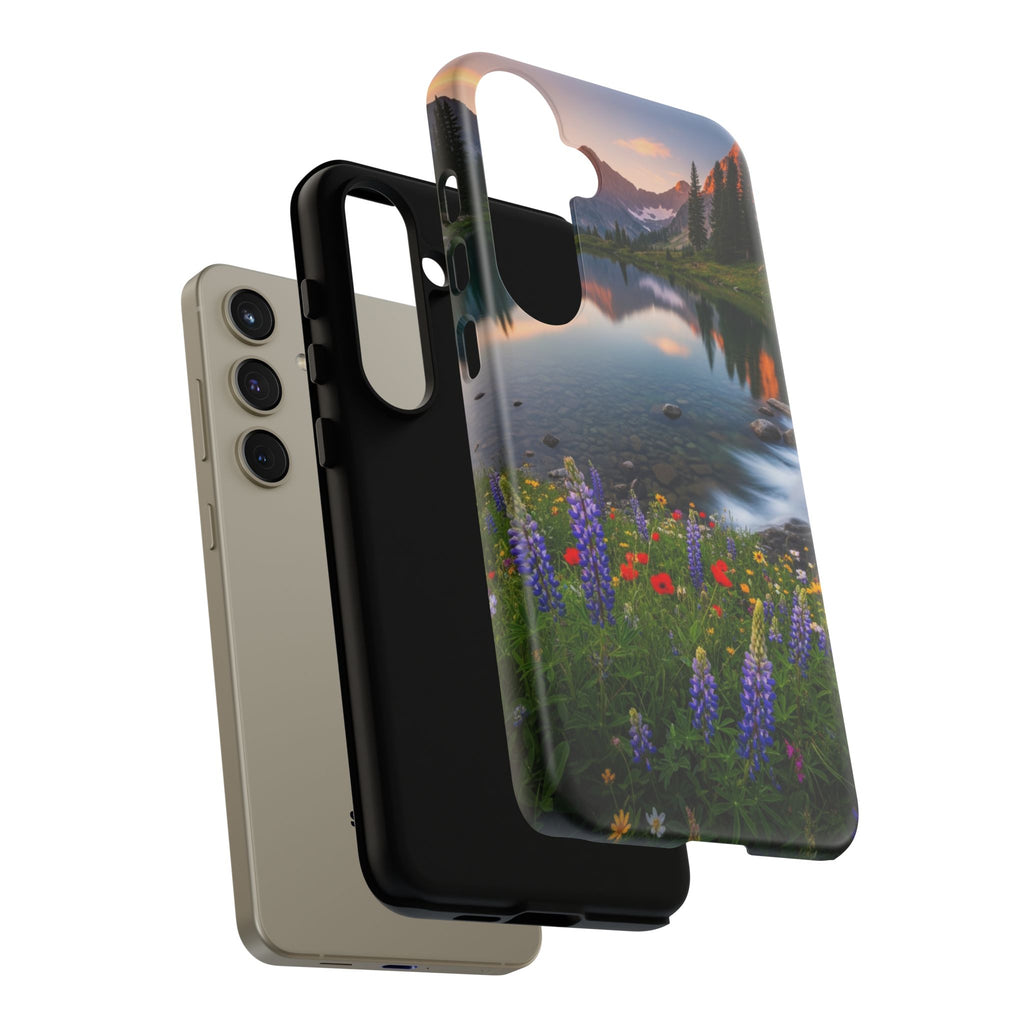 Mountain Wildflower Phone Case — Scenic Nature Tough Case