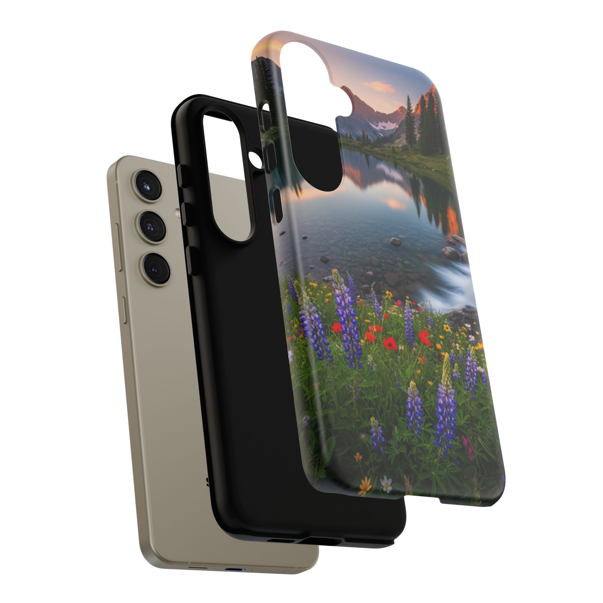 Mountain Wildflower Phone Case — Scenic Nature Tough Case