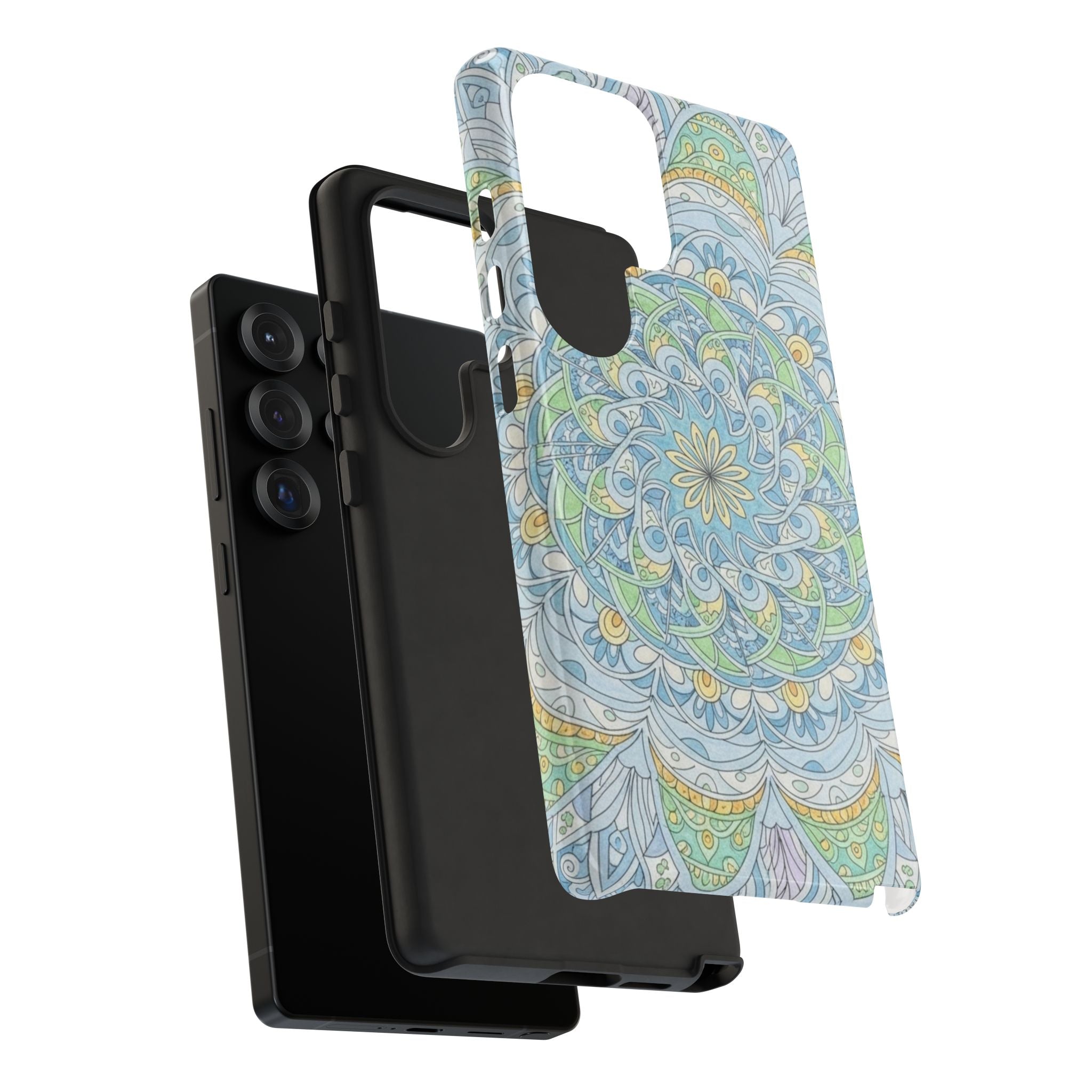Mandala Floral Phone Case — Pastel Boho Tough Case