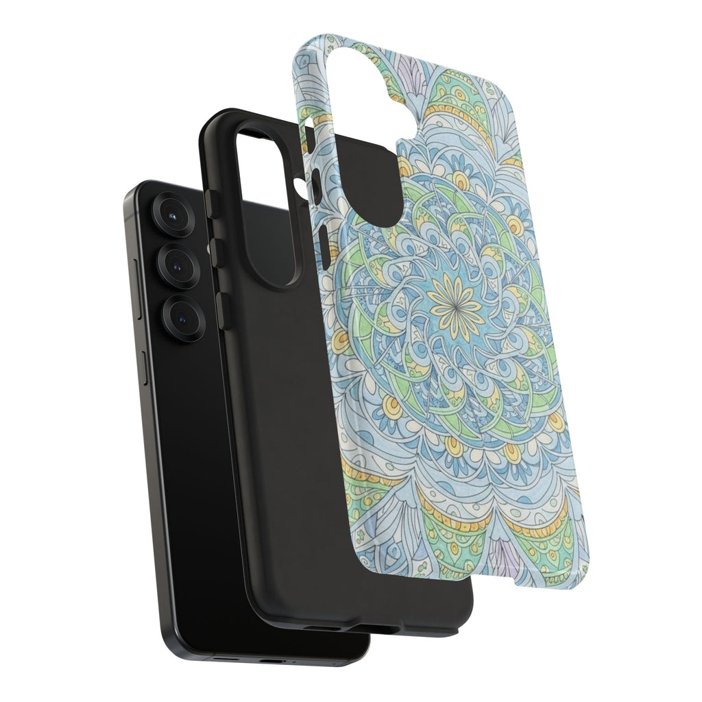 Mandala Floral Phone Case — Pastel Boho Tough Case