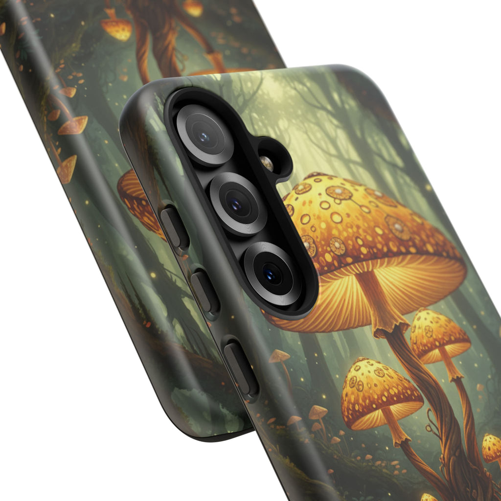 Mushroom Forest Tough Phone Case — Protective Fantasy Nature Design