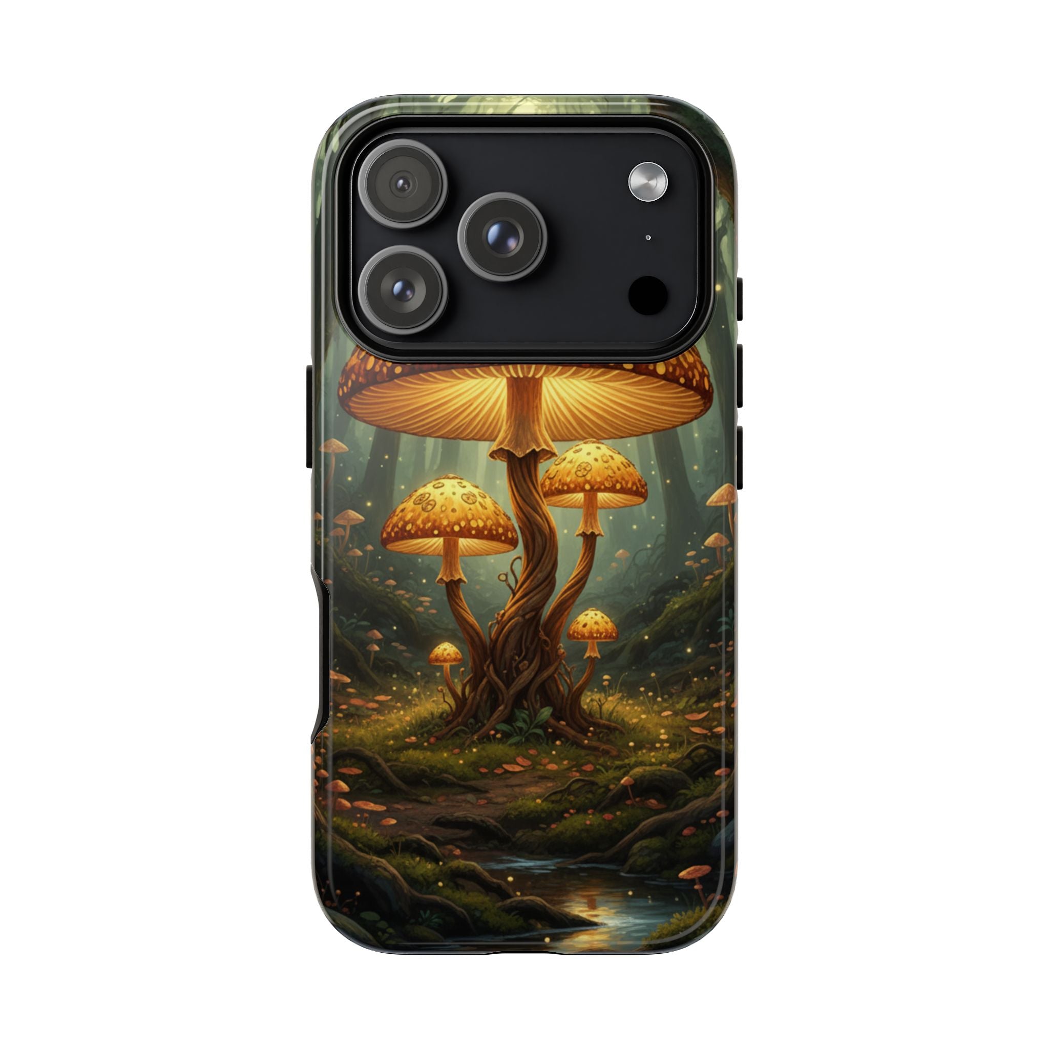 Mushroom Forest Tough Phone Case — Protective Fantasy Nature Design